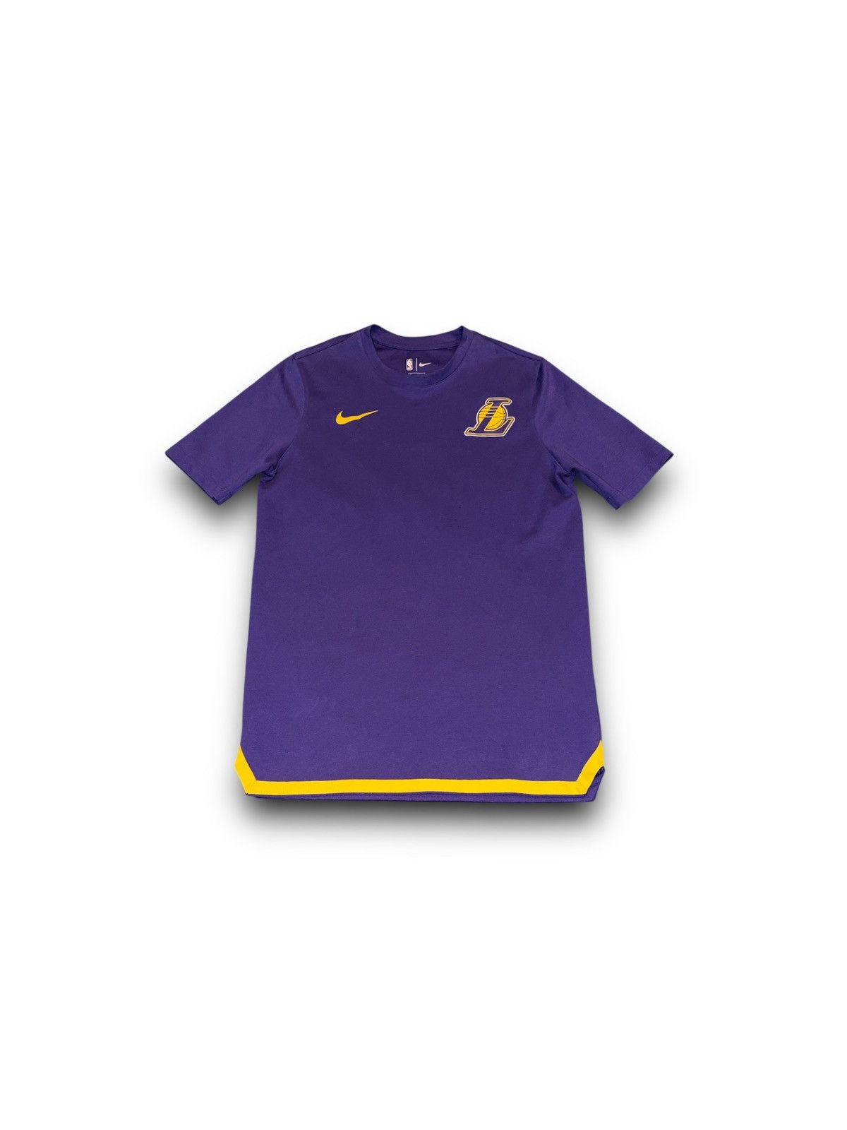 Nike Los Angeles Lakers Shirt Mens Medium Purple Pre-Game Size US M / EU 48-50 / 2 - 2 Thumbnail