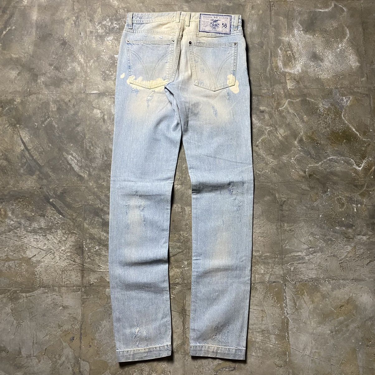 Dolce & Gabbana D&G Distressed Bleach Denim Jeans Size US 30 / EU 46 - 4 Thumbnail