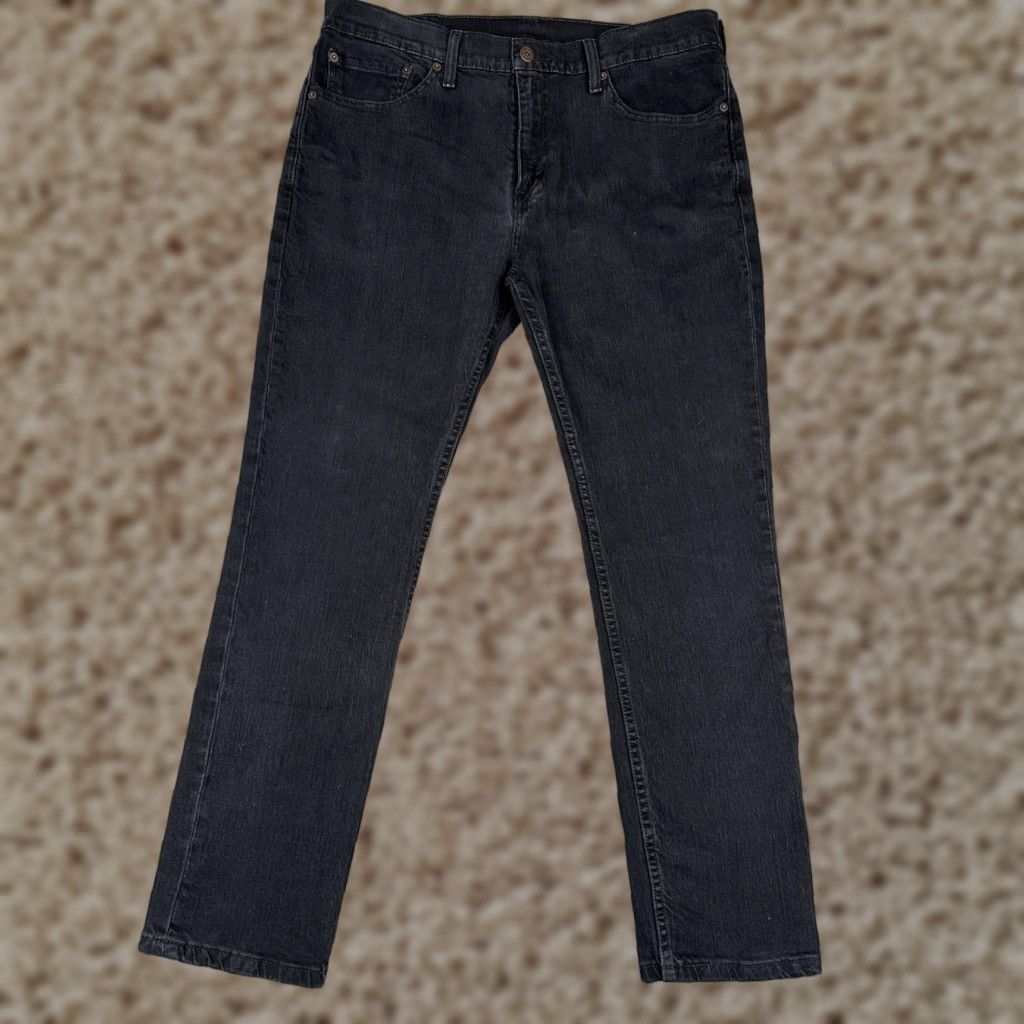 Levi's Levi's 511 Jeans Mens 36x30 Slim Fit Mid Rise Tapered Denim Zip Fly Black Size US 36 / EU 52 - 1 Thumbnail