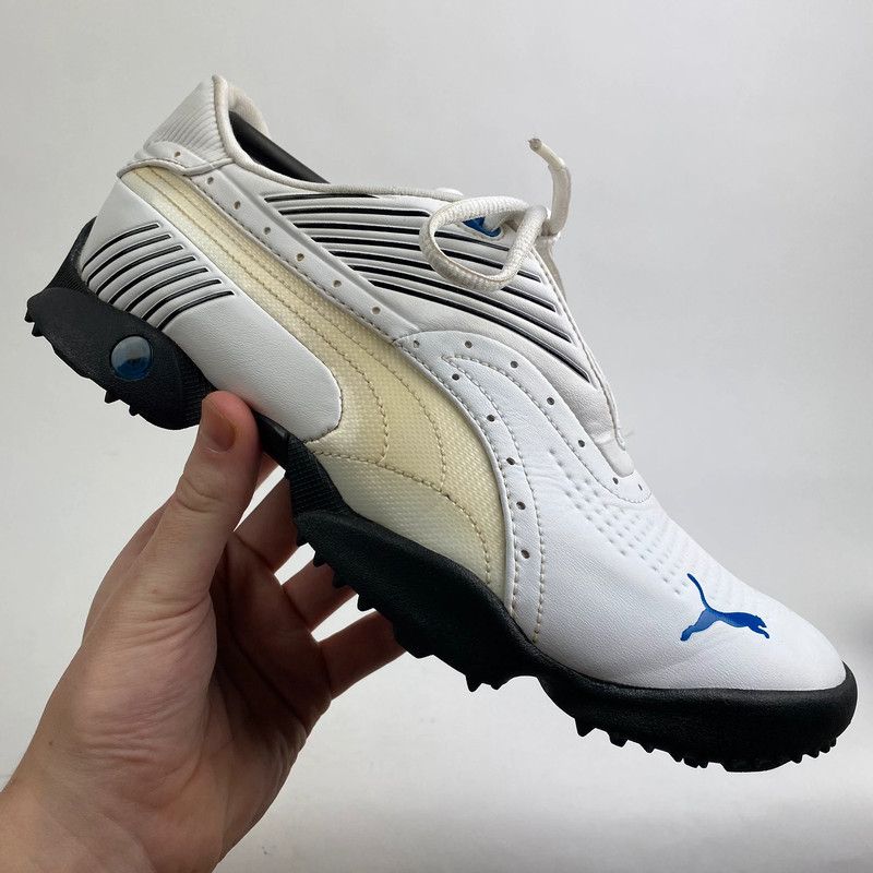 image of Avant Garde x Puma Futuristic Archive Y2K 2000 Bubble Sole Mostro Sneakers in White, Women's (Size 