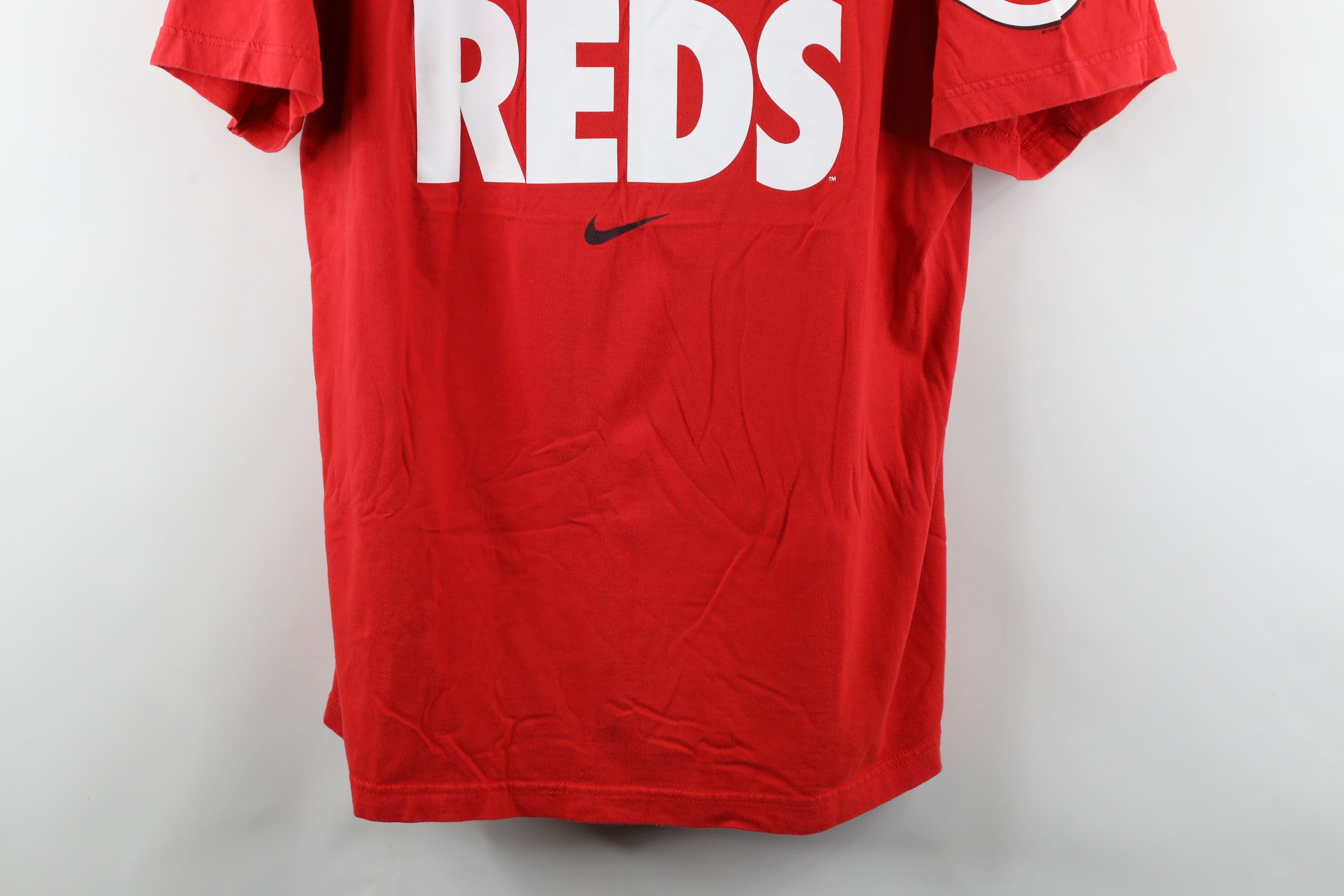 Nike × Vintage Vintage Y2K Nike Swoosh Cincinnati Reds Baseball T-Shirt Size US XL / EU 56 / 4 - 3 Thumbnail