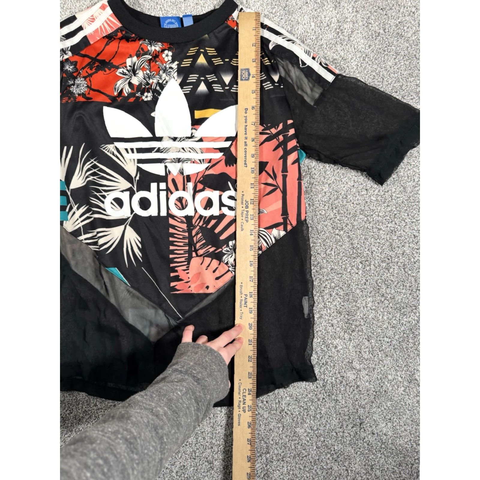 Adidas Adidas Originals Soccer Shirt Womens Sz S Tropical Chiffon Streetwear Retro Edgy Size S / US 4 / IT 40 - 7 Thumbnail