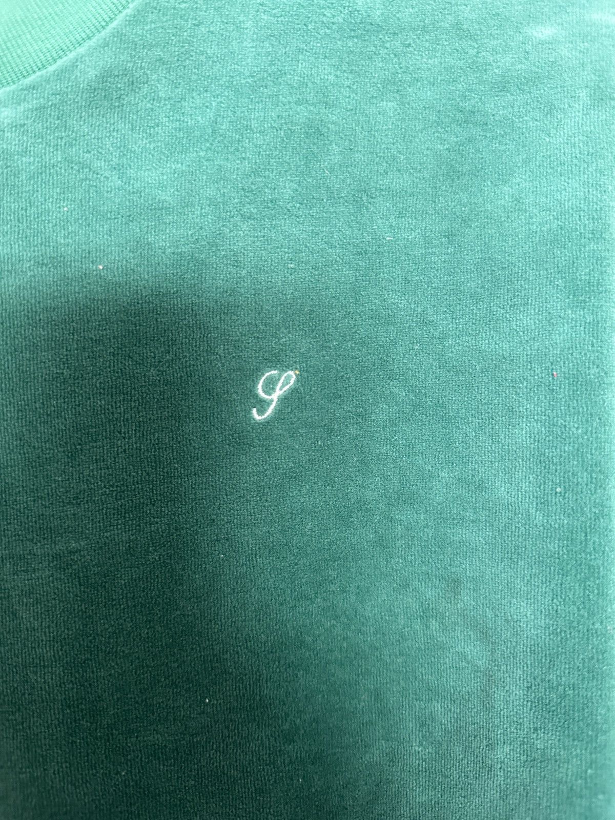 Supreme Supreme FW16 Green Velour Crewneck Small Size US L / EU 52-54 / 3 - 4 Thumbnail