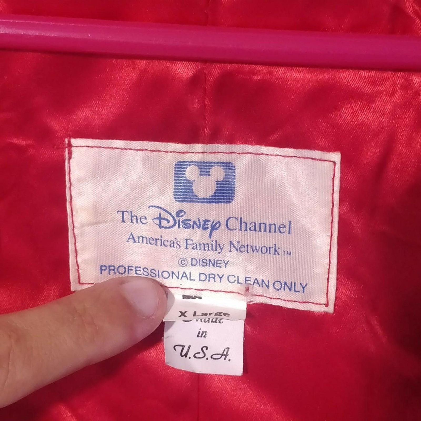 Disney Channel Employee Satin Jacket rare cast member vtg