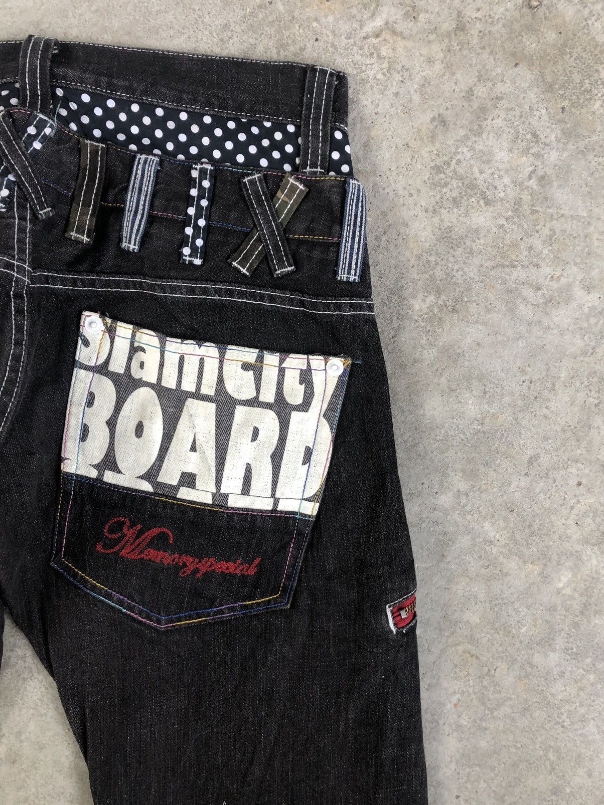 Japanese Brand Japanese Memory Special Double Waist Embroidered Logo Dis Size US 32 / EU 48 - 11 Thumbnail