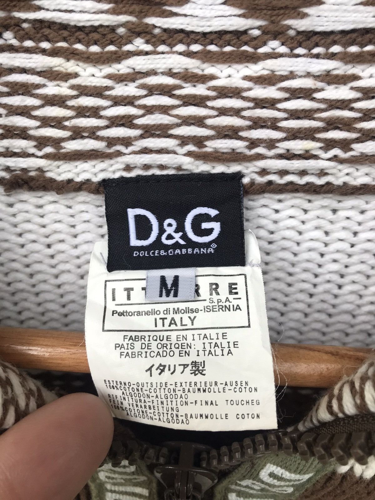 Dolce & Gabbana D&G jeanius Stripes fullzip sweater knit Size US M / EU 48-50 / 2 - 6 Thumbnail
