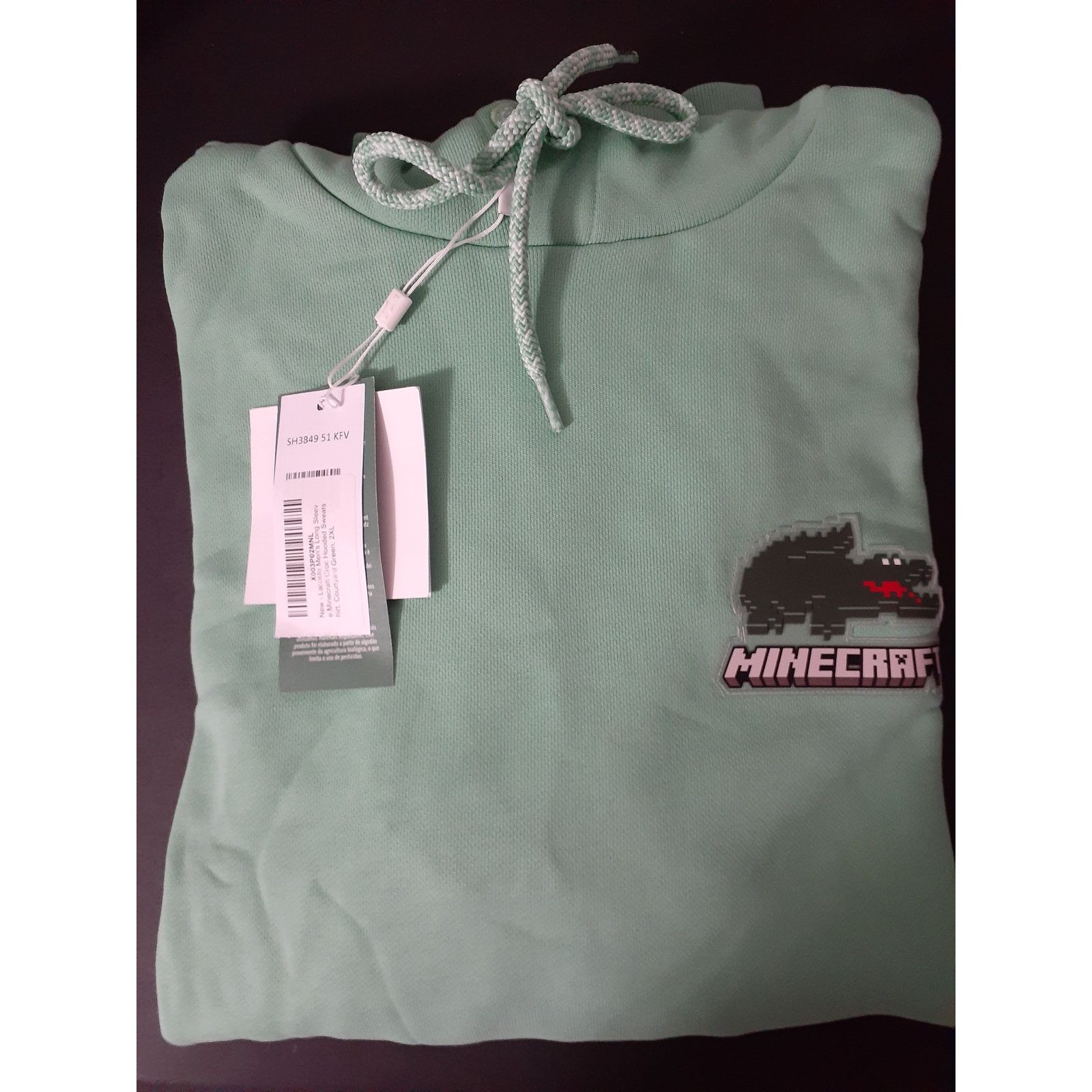 Lacoste Lacoste Men's Minecraft Croc Hooded Sweatshirt Green 2XL Size US XXL / EU 58 / 5 - 2 Thumbnail