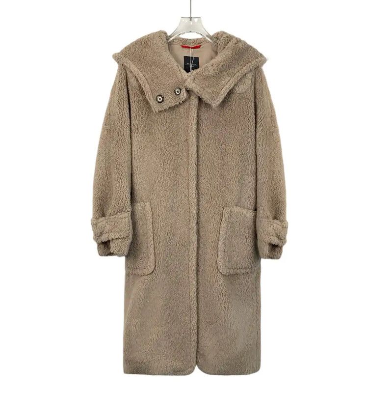 MaxMara Brown Wool Women's Coat 0089
