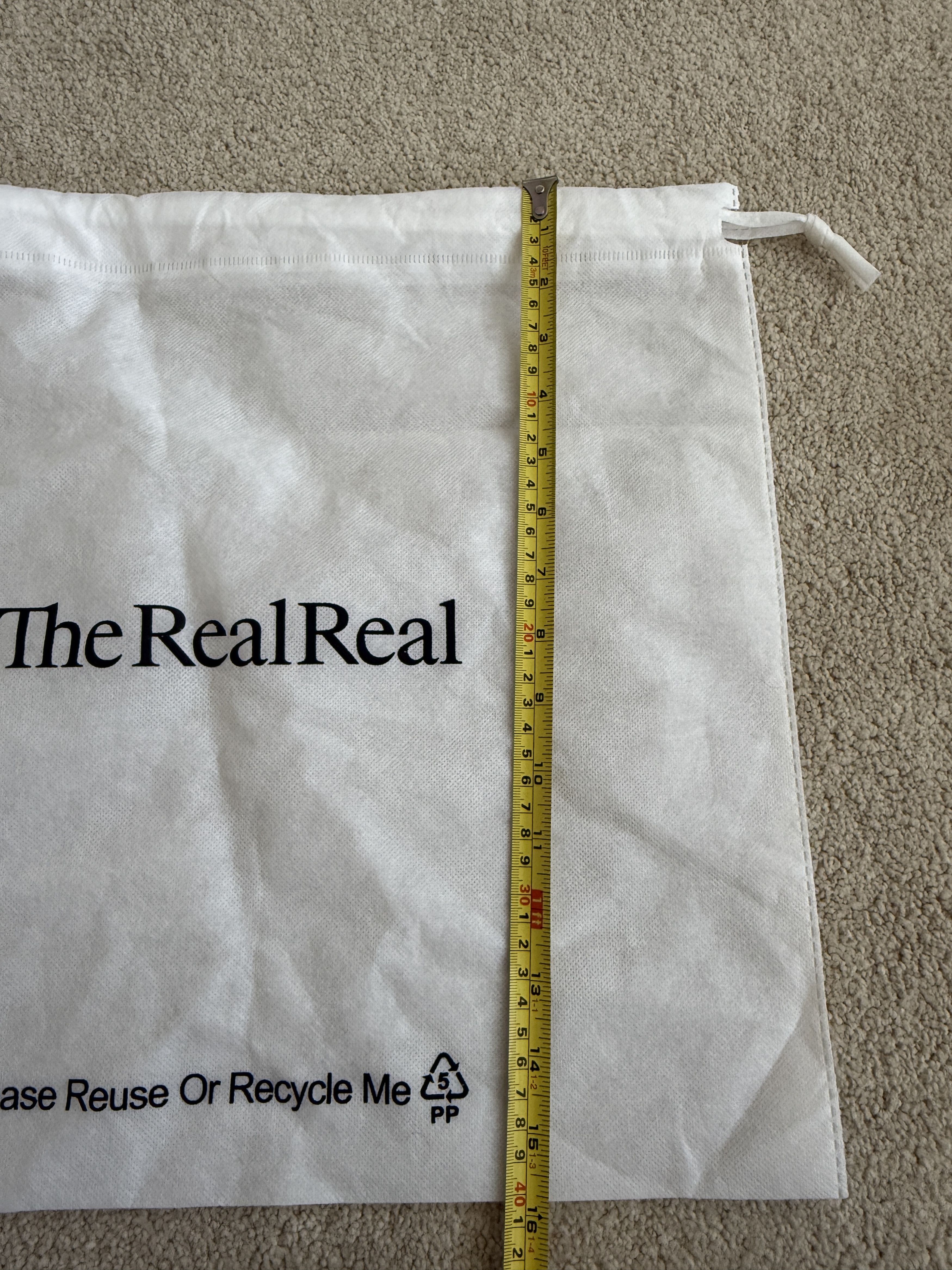 Other Authentic TheRealReal White Cloth Storage Dust Bag Size ONE SIZE - 3 Thumbnail