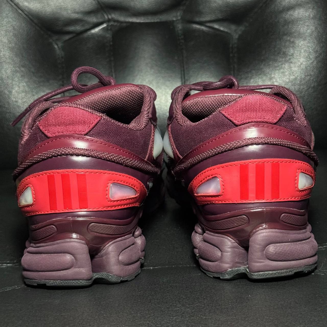 Adidas × Raf Simons 10,5us Adidas Raf Simons ozweego Burgundy Size US 10.5 / EU 43-44 - 2 Thumbnail