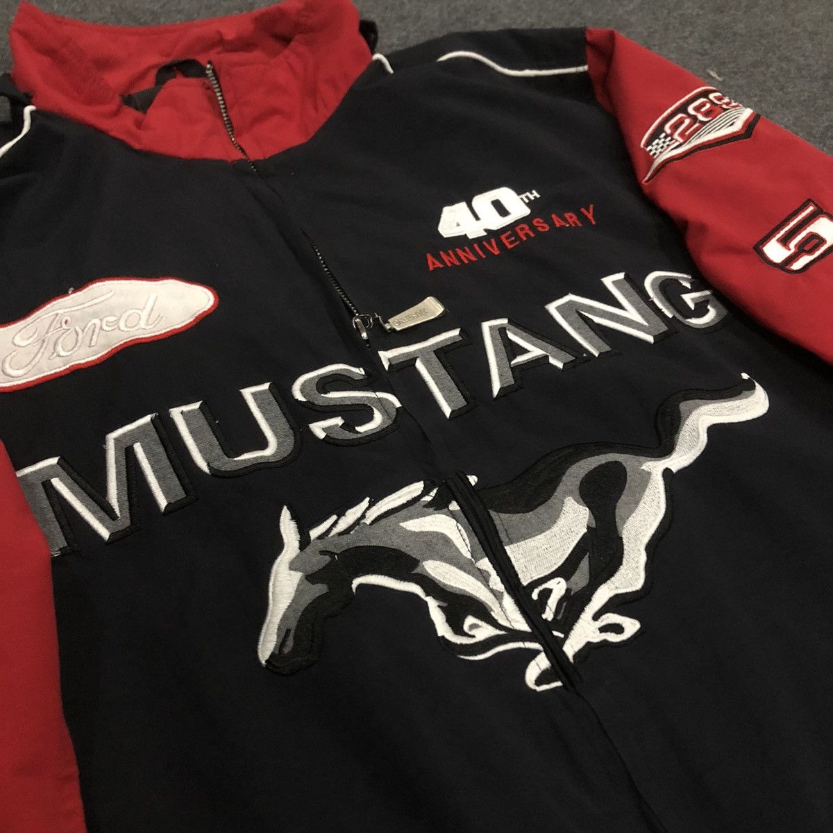 Ford × Mustang × Vintage vintage racing jacket mustang Anniversary made in rusia Size US XL / EU 56 / 4 - 7 Thumbnail