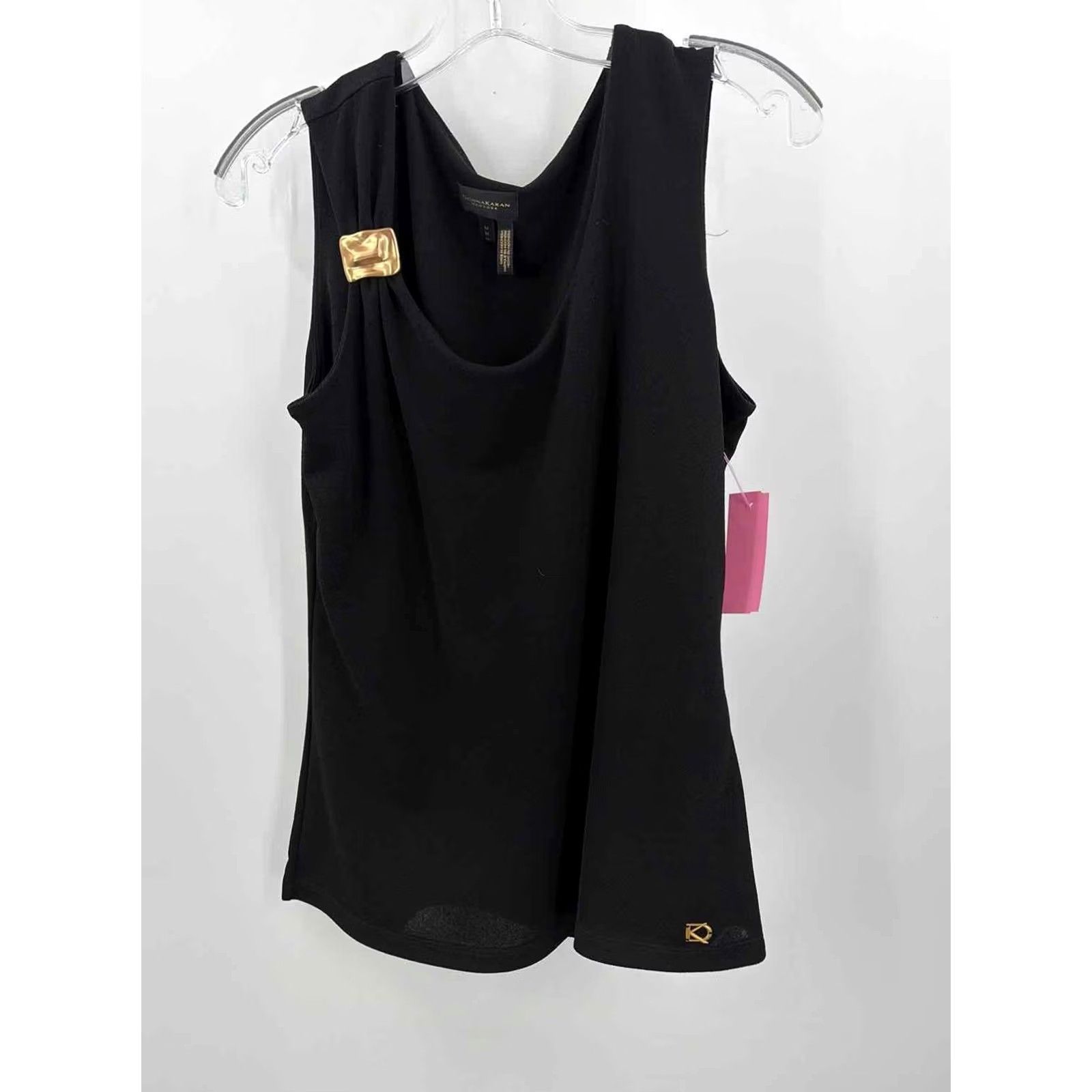 Donna Karan Pre-Owned Donna Karan Black Size Medium Sleeveless Blouse Size M / US 6-8 / IT 42-44 - 2 Thumbnail