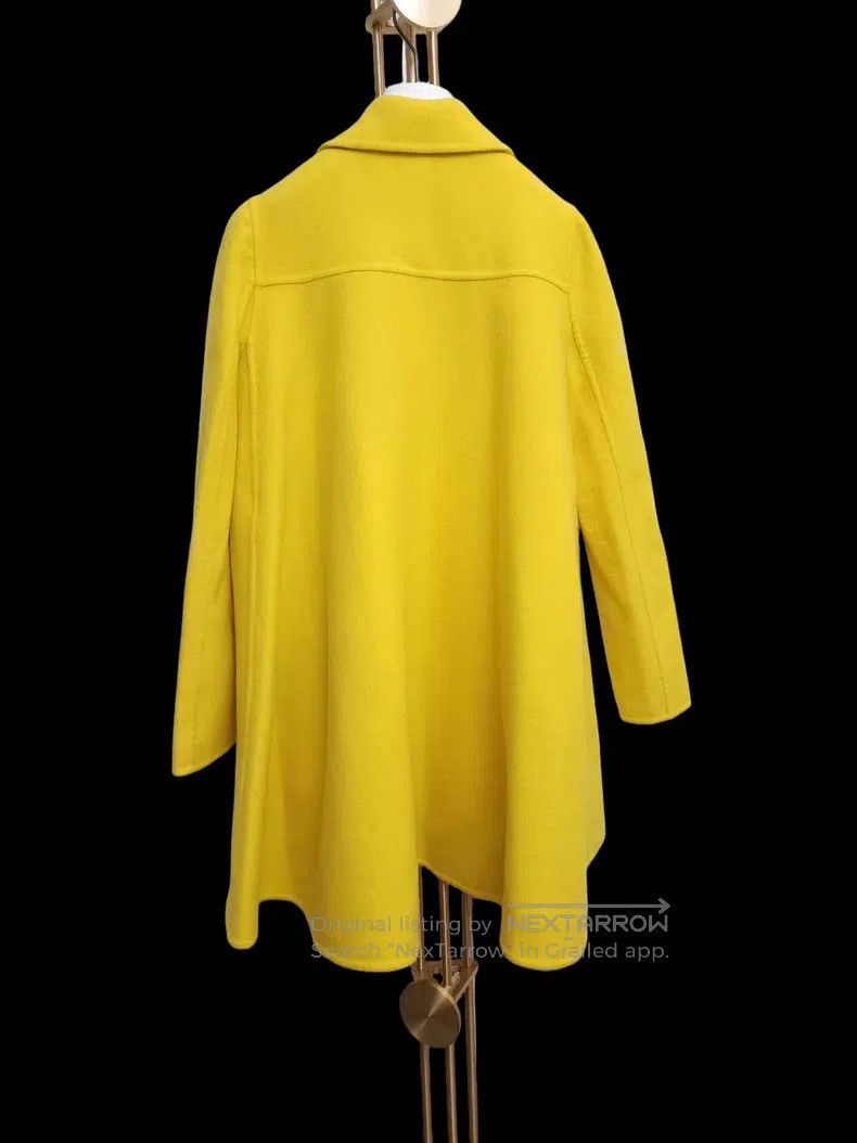 Versace Versace Bright yellow wool coat Size S / US 4 / IT 40 - 7 Thumbnail