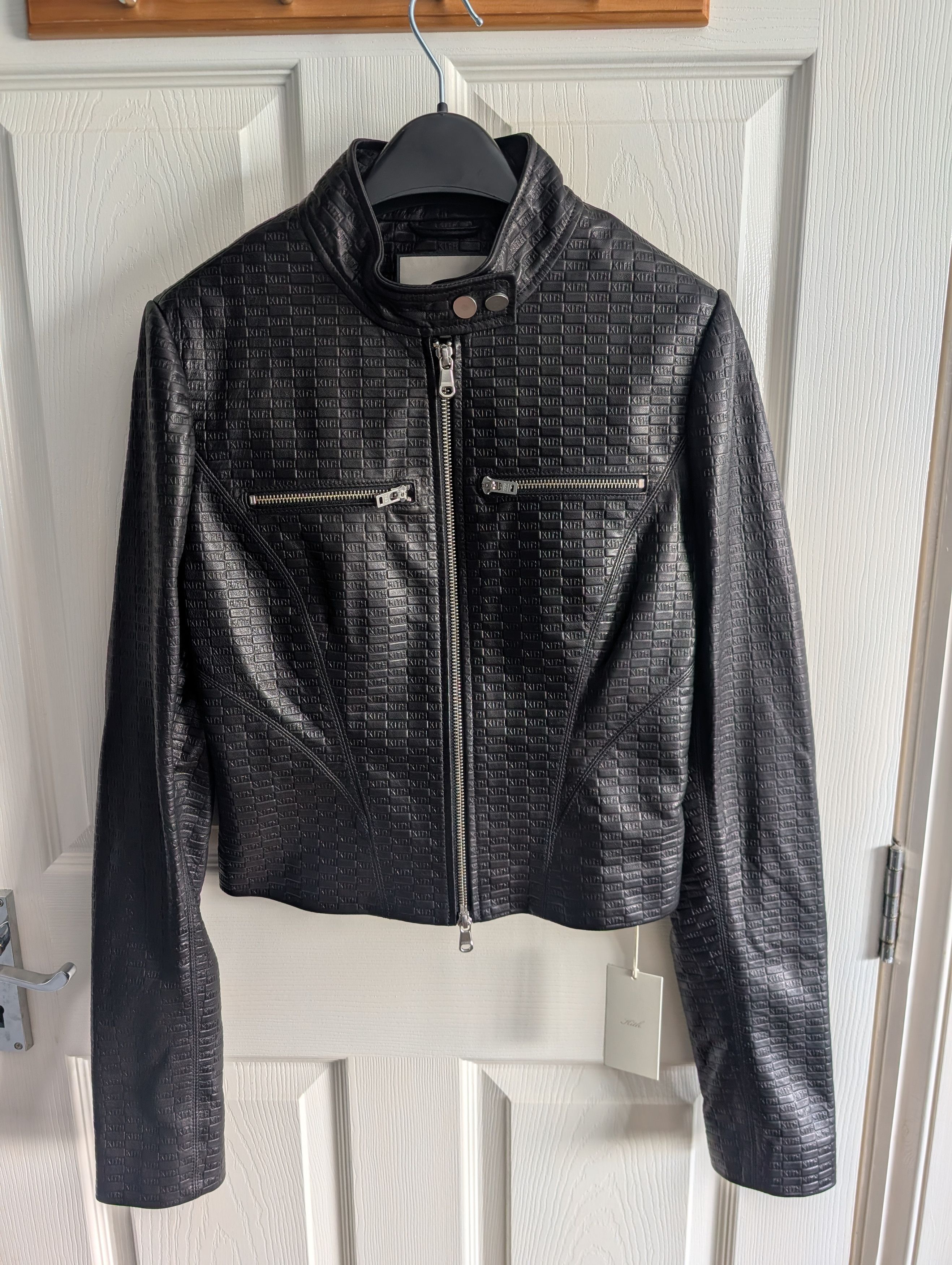 Kith Lisa for Kith Women Nikita Monogram Leather Zip Top Size S / US 4 / IT 40 - 1 Thumbnail