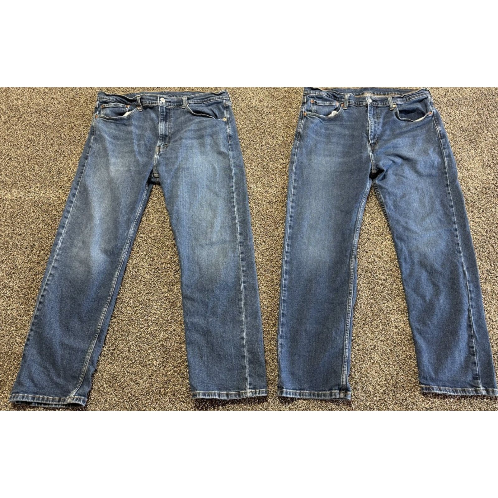 Levi's 505 Jeans 38 Regular Blue Denim Straight Mens 38x30 Lot of 2