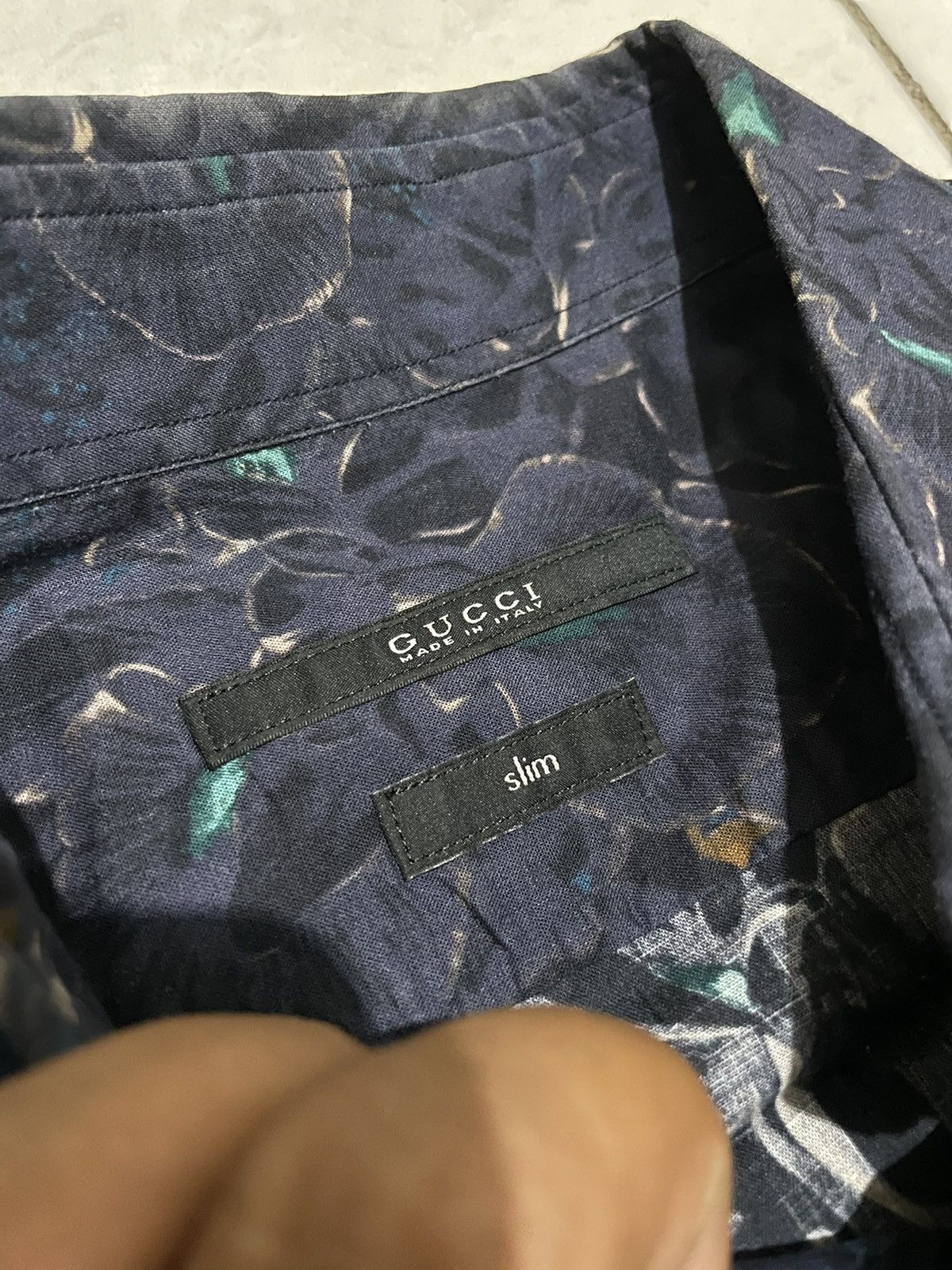 Gucci × Tom Ford Gucci Tom Ford Slim Printed Shirt Size US M / EU 48-50 / 2 - 3 Thumbnail