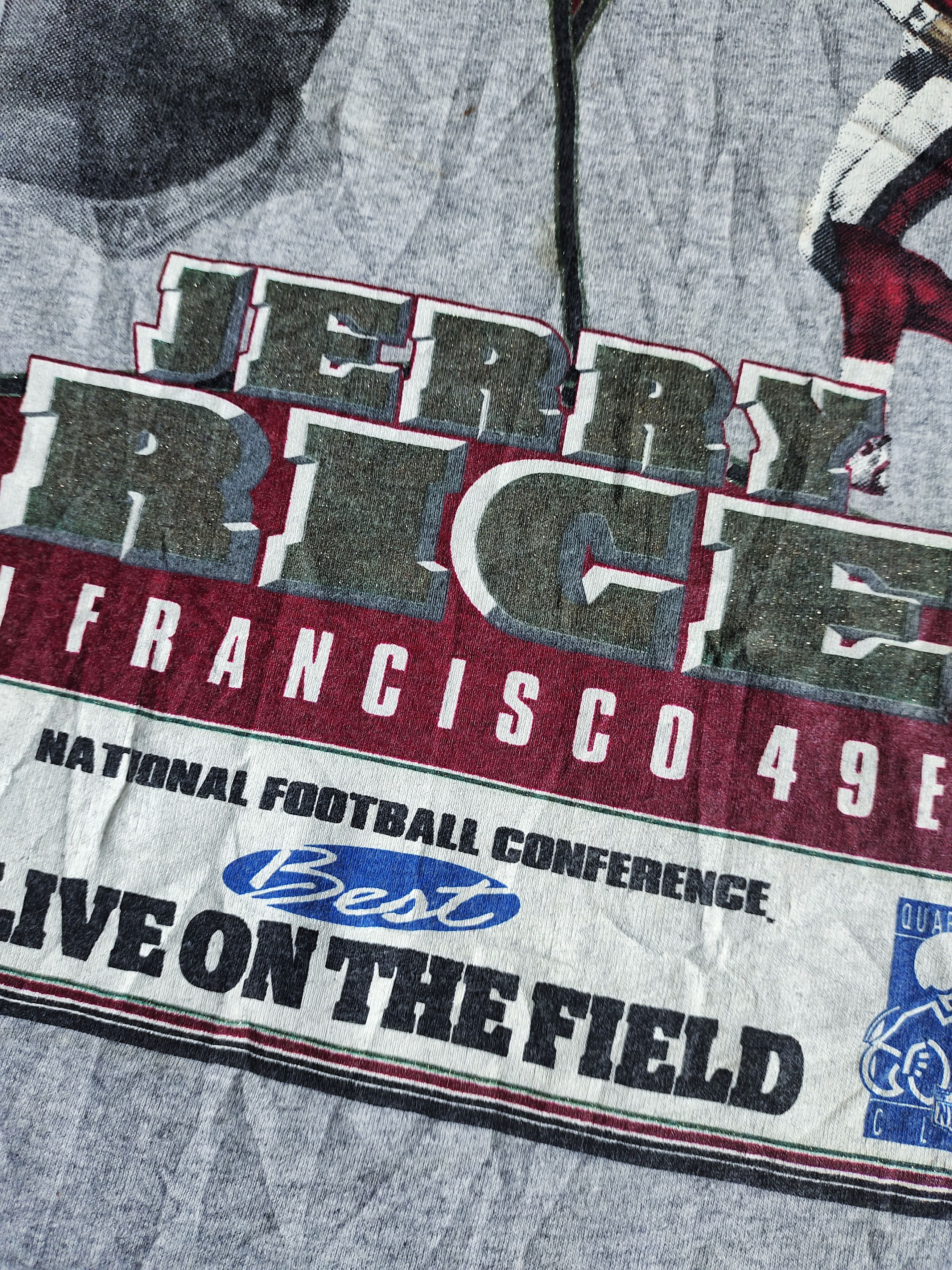 NFL × Nutmeg × Vintage Vintage Jerry Rice Player 90s T-shirt NFL Nutmeg Size US XL / EU 56 / 4 - 6 Thumbnail