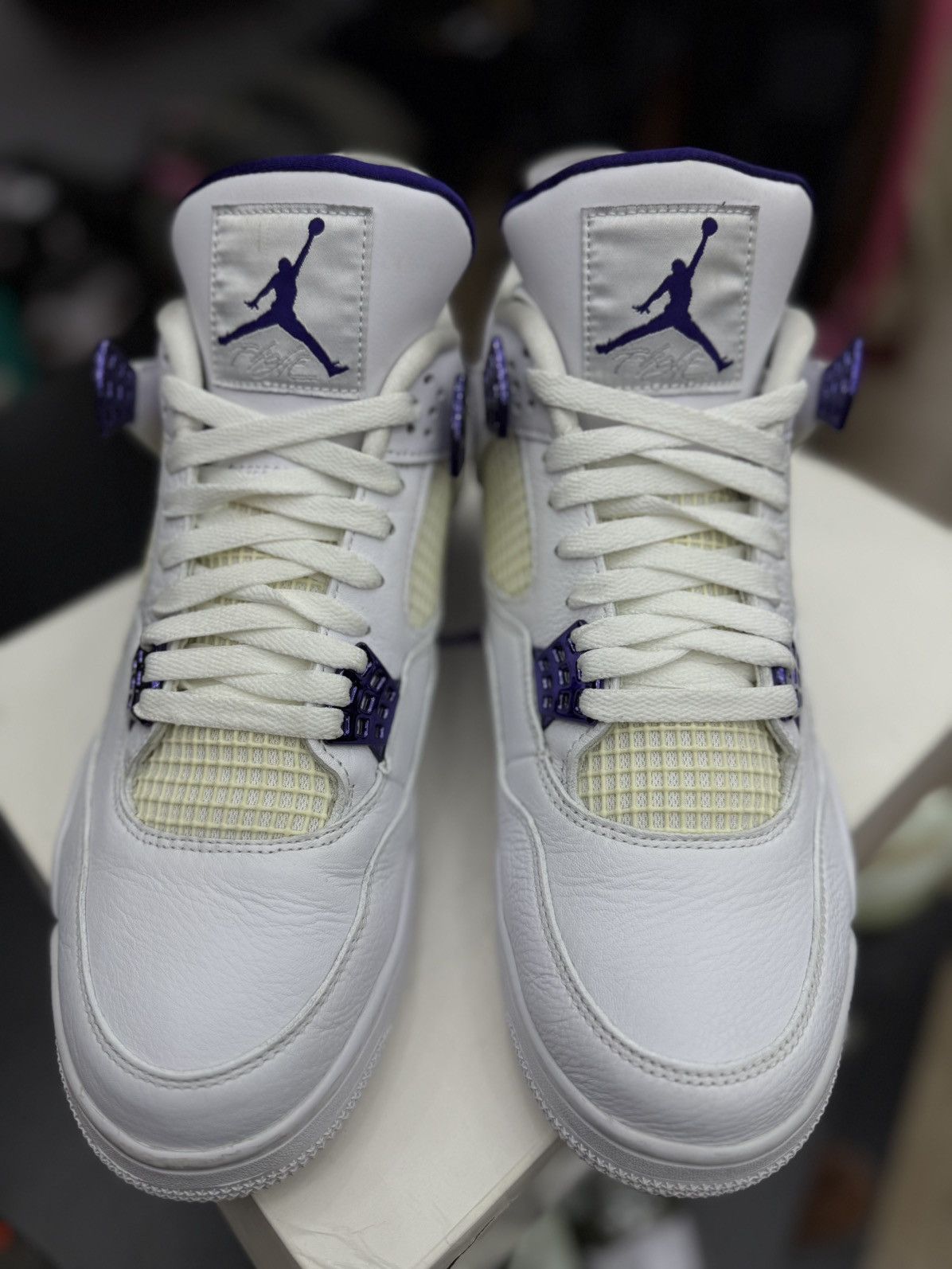 Jordan Brand Jordan 4 Metallic Purple Size 12 (CT8527-115) Size US 12 / EU 45 - 15 Thumbnail
