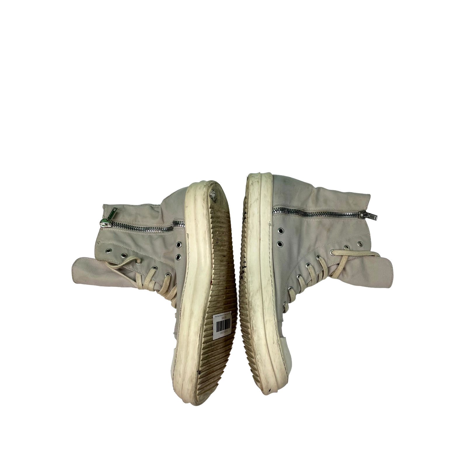 Rick Owens Rick Owens Ramone Hi Grey Sneakers Size US 12 / IT 42 - 3 Thumbnail