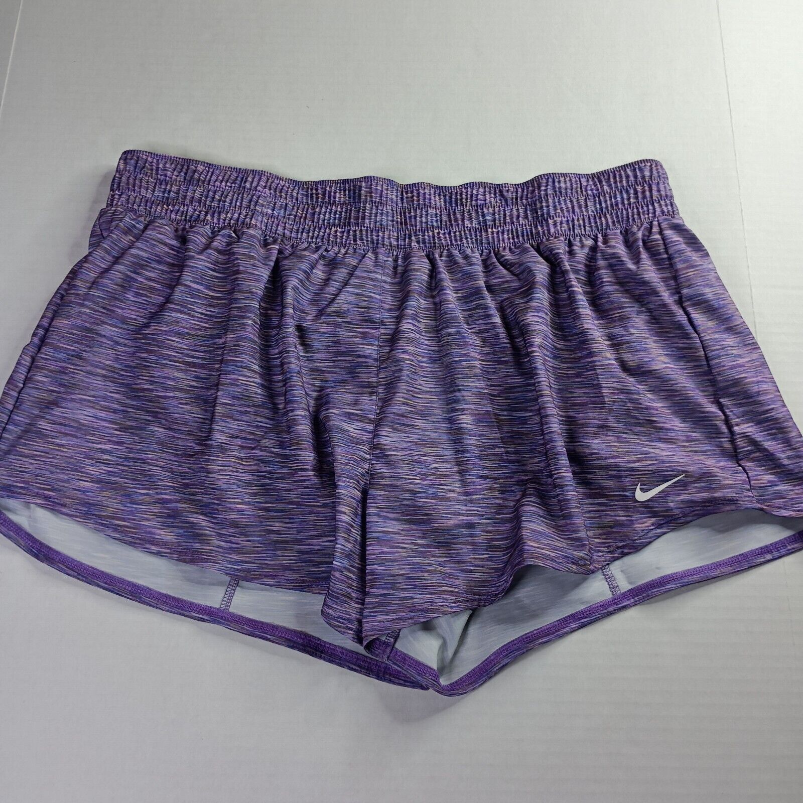 Nike Nike Womens One Dri-FIT 3" Brief-Lined Shorts Size XL Purple Size 36" / US 14 / IT 50 - 1 Thumbnail