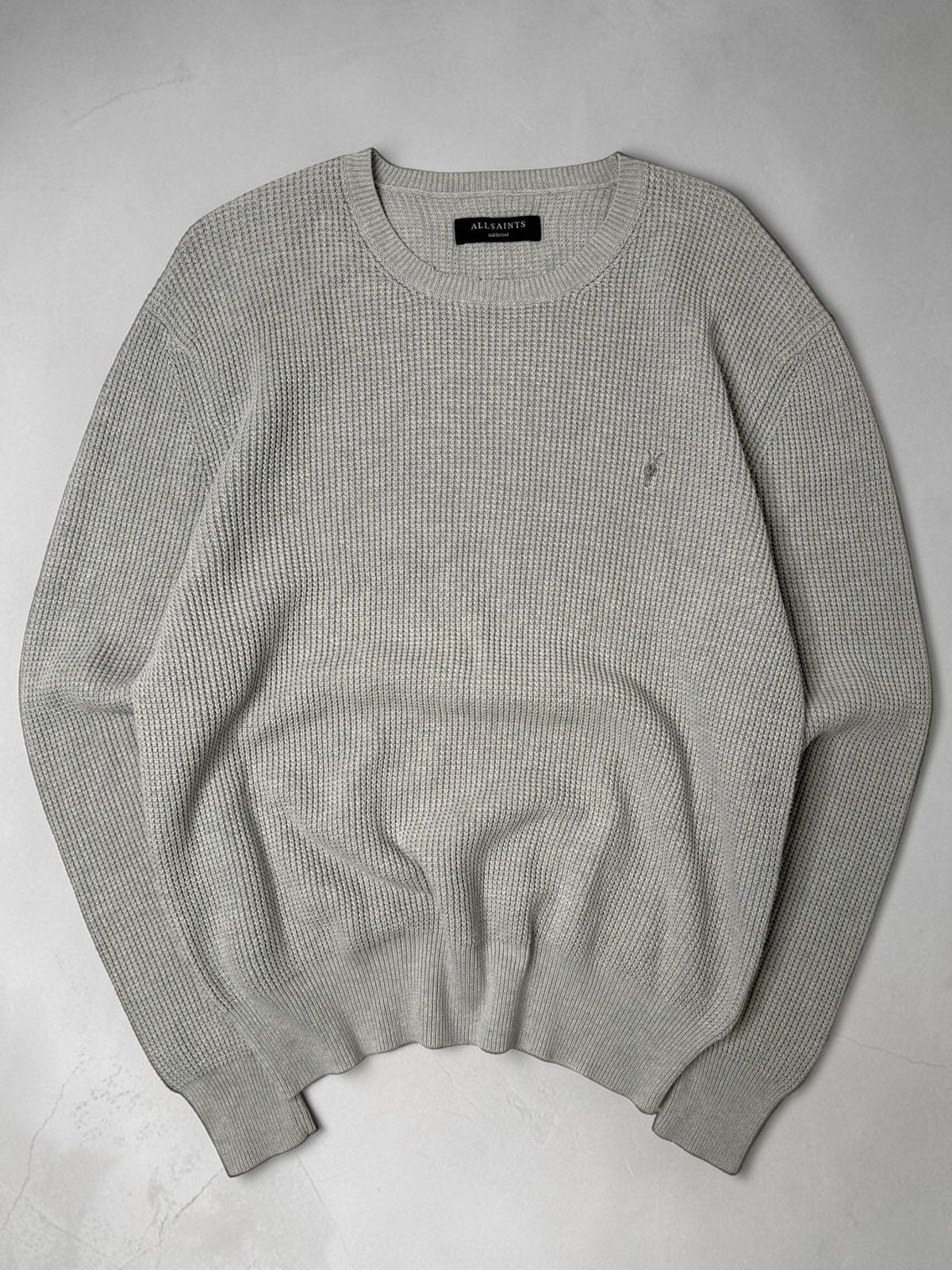 Allsaints Allsaints waffle knit sweater old money desginer swag y2k 00 Size US M / EU 48-50 / 2 - 1 Thumbnail