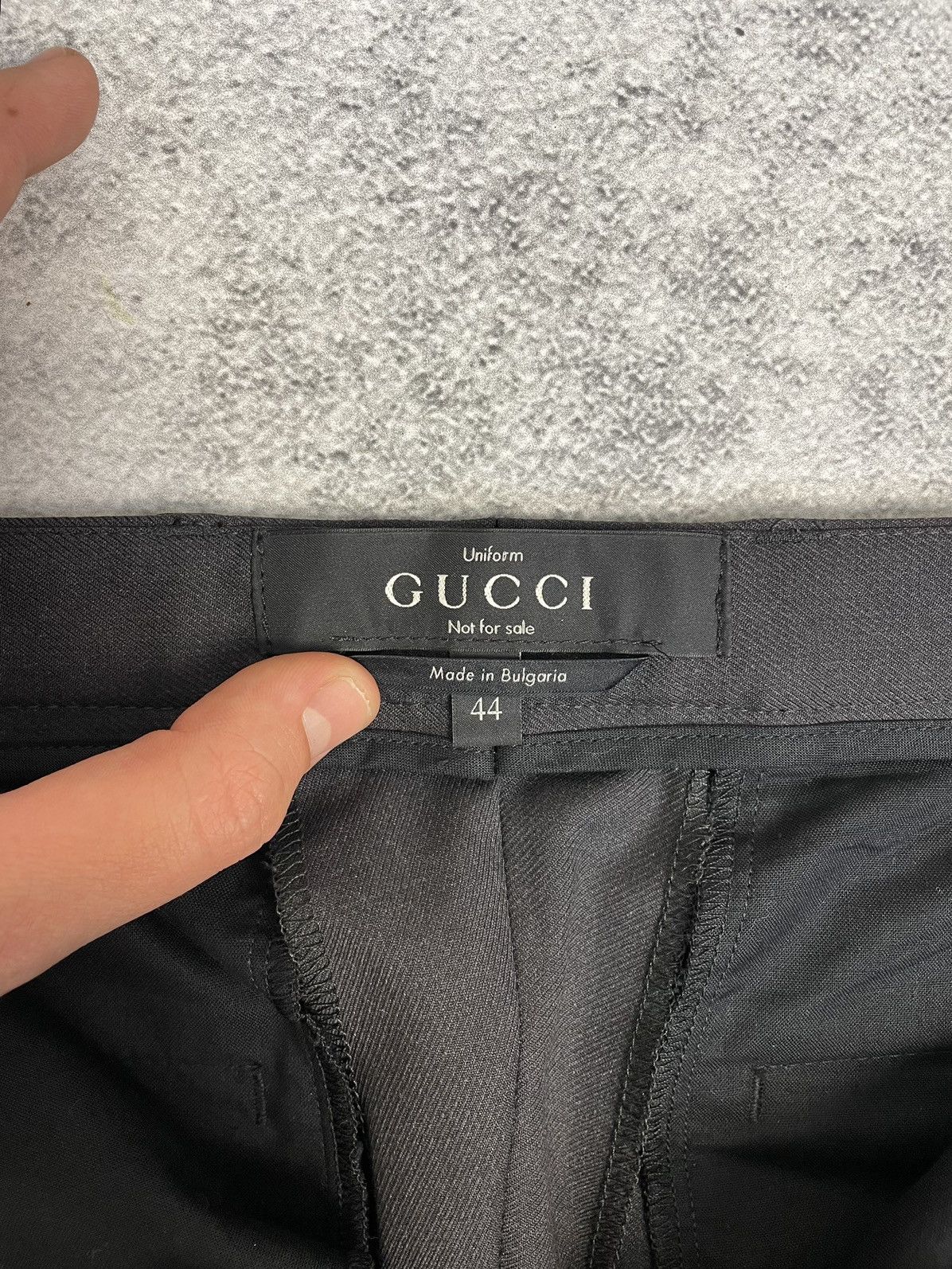 Gucci Gucci Men's Black Cotton uniform Suit with dustbag Size 44S - 20 Thumbnail