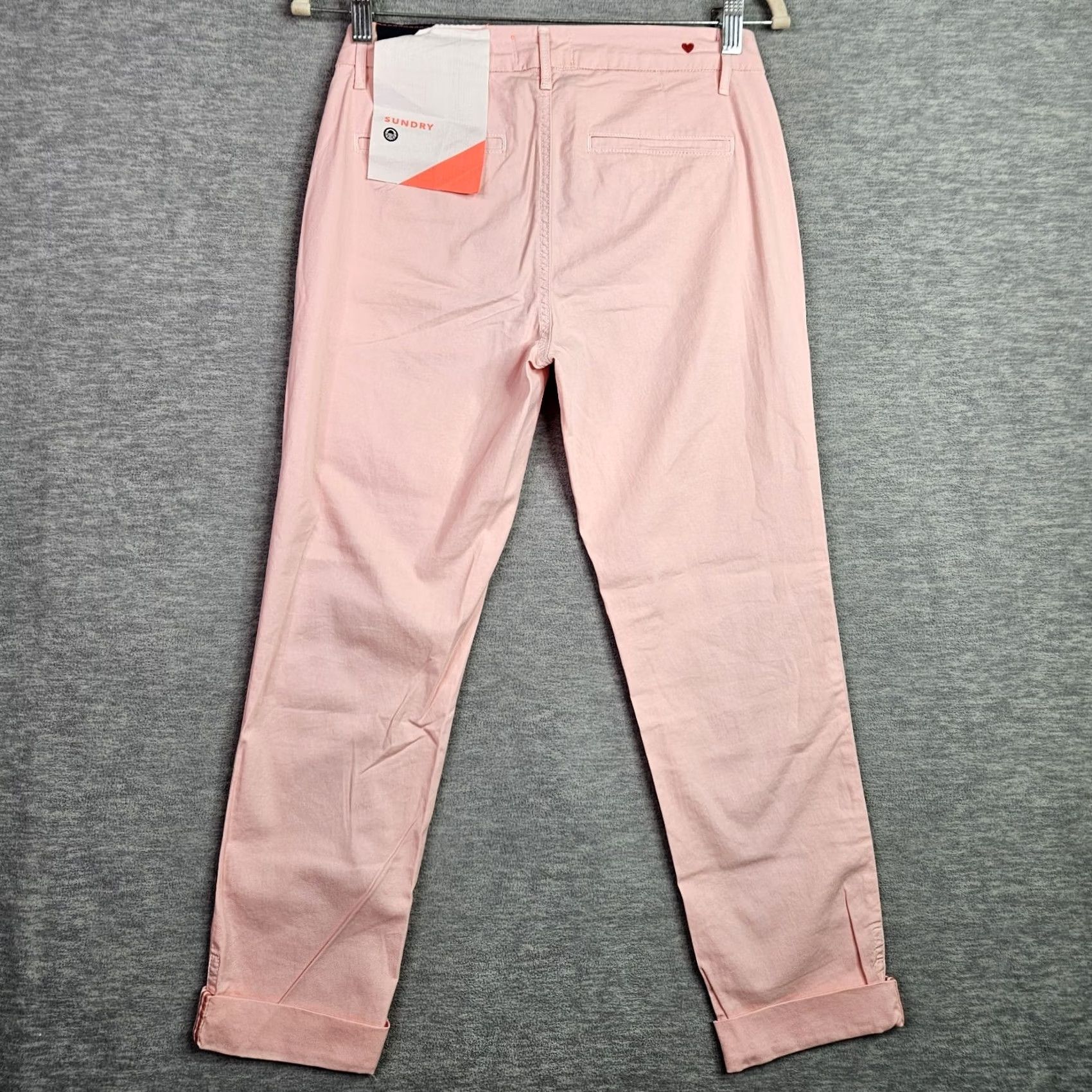 Sundry Sundry Womens Pink Stretch Pants Slim Straight Leg Regular 25 Pants Womens Pink Stretch Sundry Clothing Pants Regular 25 Slim Straight Leg Mens? Size 42" / US 20 - 2 Thumbnail