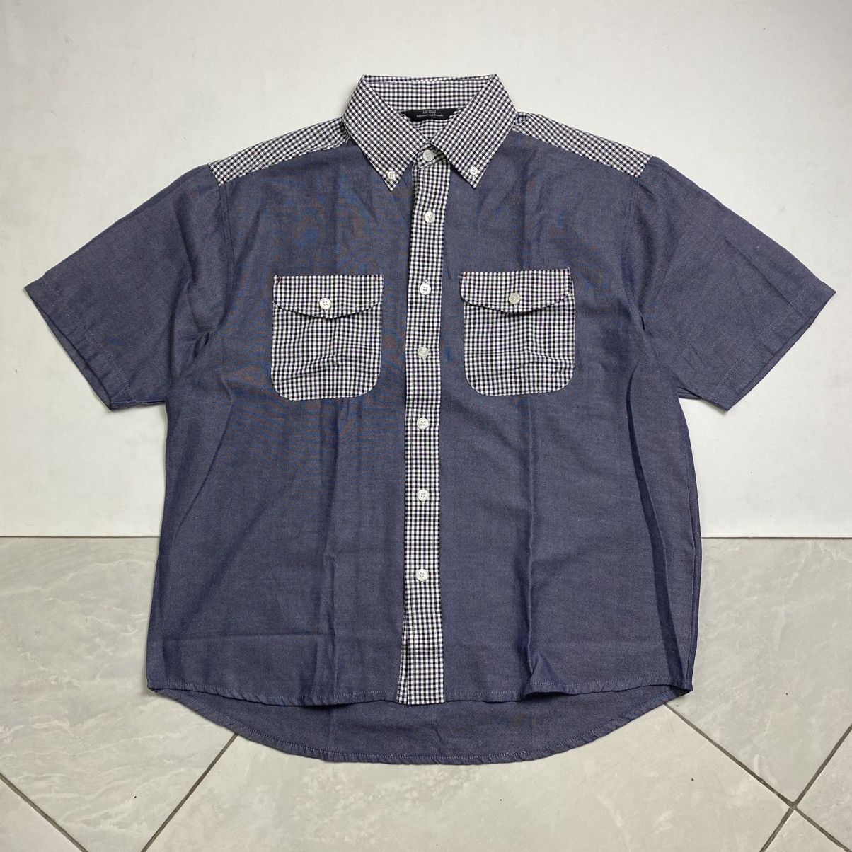 Issey Miyake Hifumi Two tone Double Pocket button shirt Size US L / EU 52-54 / 3 - 2 Thumbnail