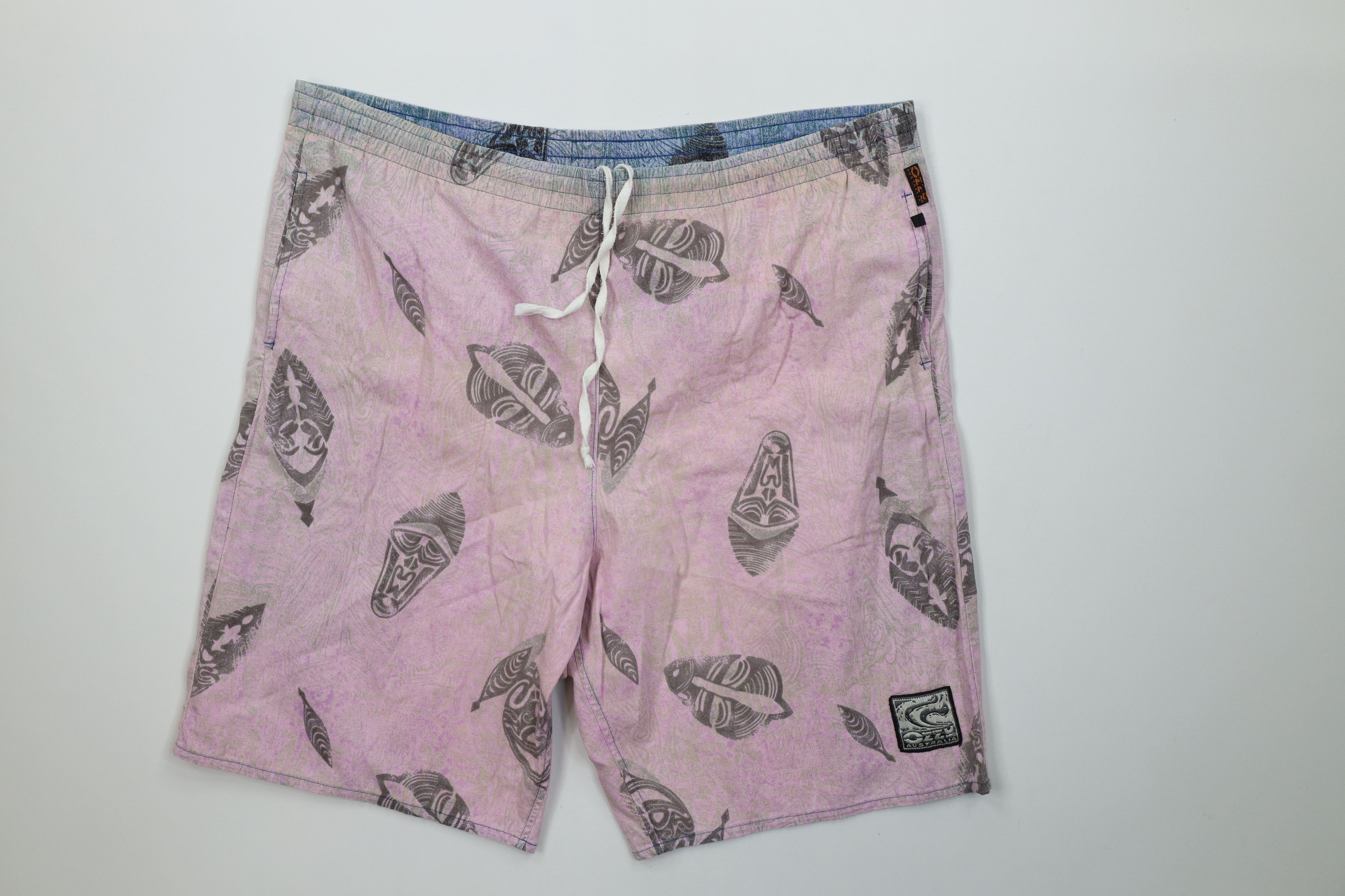 Vintage Vintage 90s Streetwear Mask Lined Surfing Shorts Trunks Size US 36 / EU 52 - 1 Thumbnail