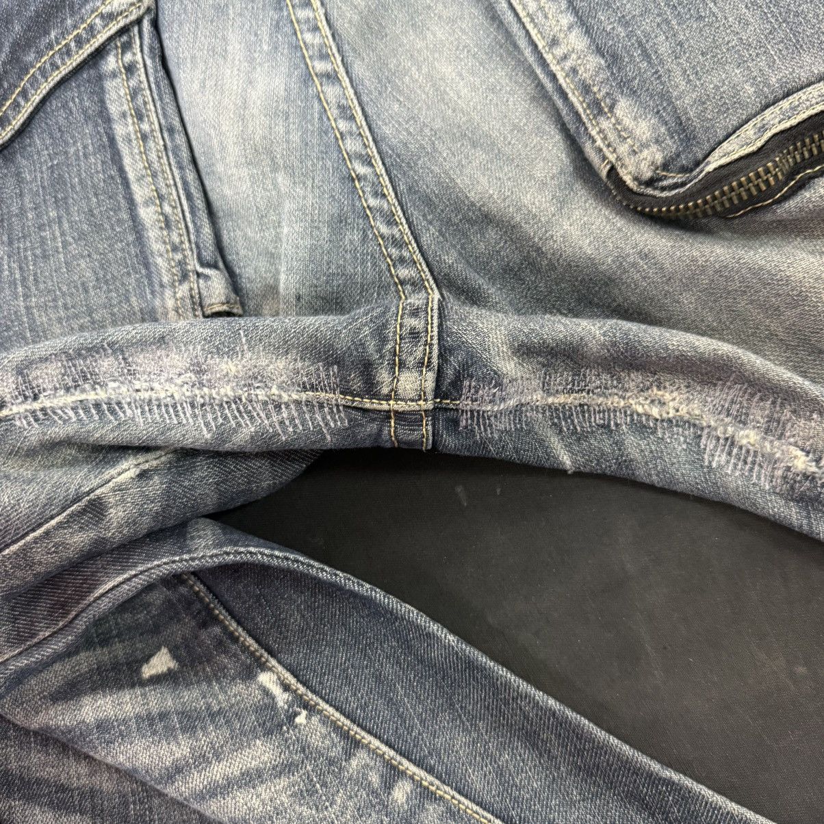 PPFM Vintage Distress PPFM Bondage Banana Curve Cut Punk Denim Size US 31 - 12 Thumbnail