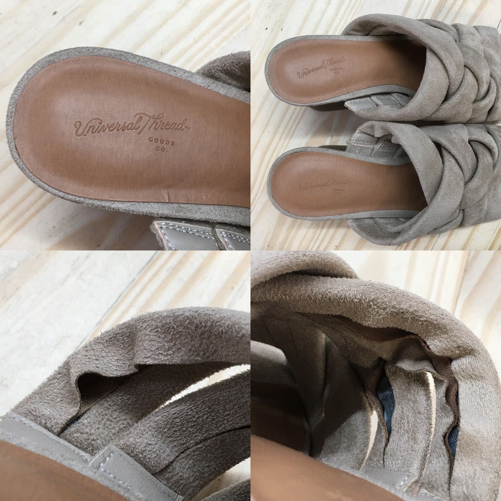 Vintage Universal Thread Andy Sandals Womens 6.5 Brown Braided Strap Slip On Mule Slide Casual Shoes Women Size US 7 / IT 37 - 9 Thumbnail