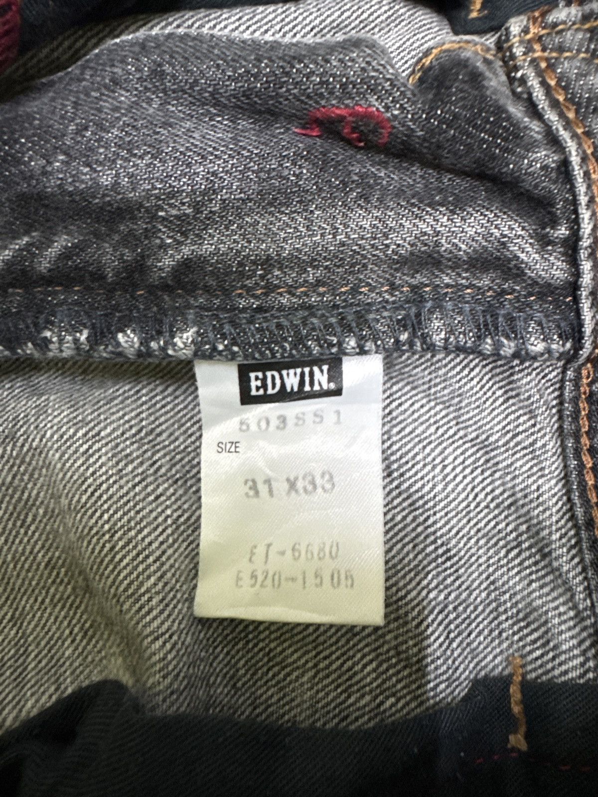 Edwin Distress Edwin 503 Rusty W Stitch Stone Wash Japanese Denim Size US 32 / EU 48 - 13 Thumbnail