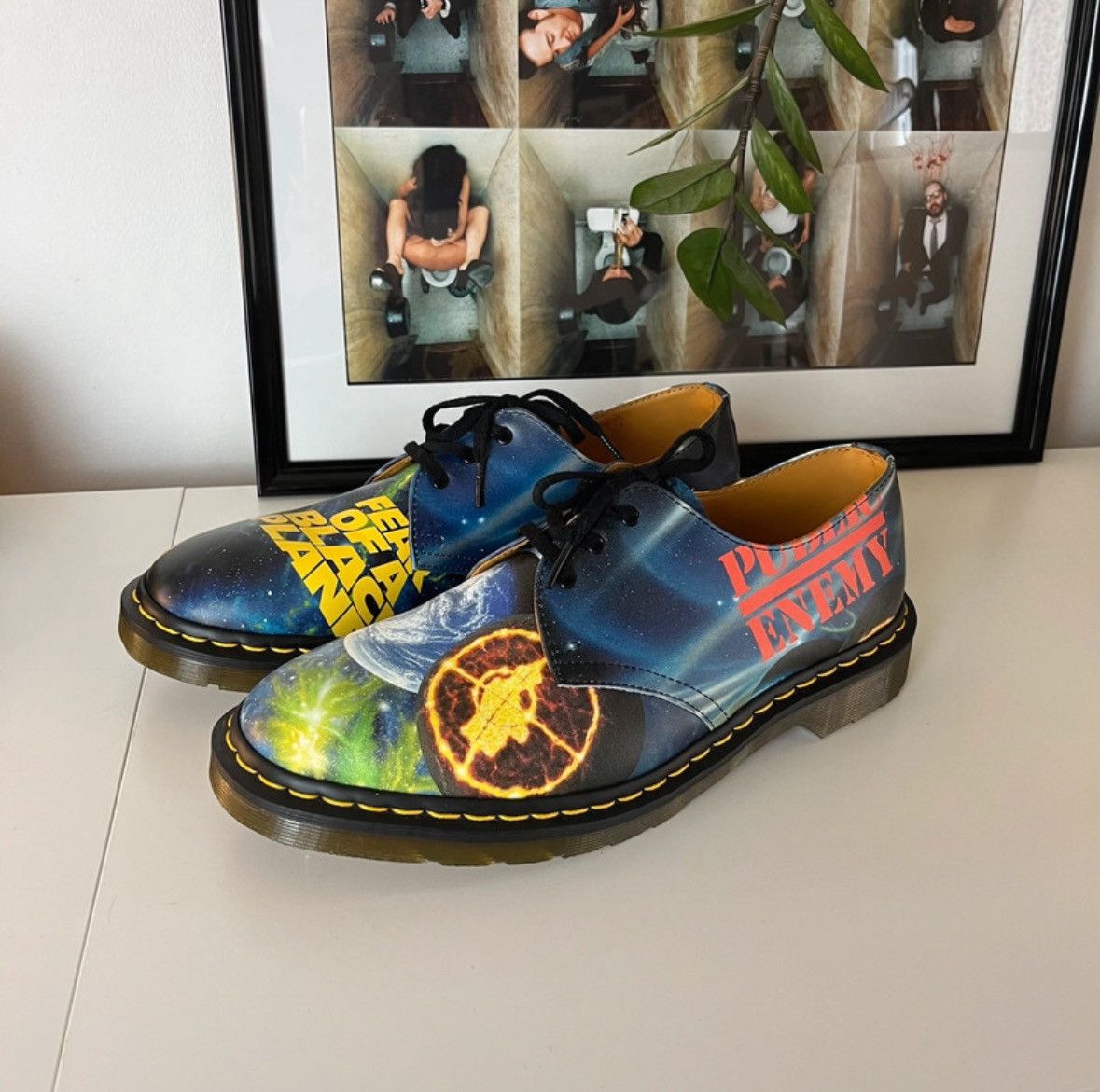 Public Enemy × Supreme × Undercover Dr Martens 3-eye x Undercover x Supreme x Public Enemy Rare Size US 10.5 / EU 43-44 - 3 Thumbnail