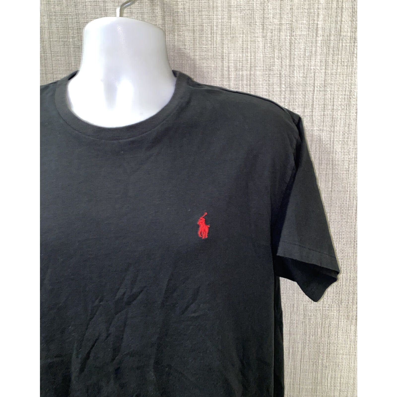 Polo Ralph Lauren Polo Ralph Lauren Men's T-Shirt Short Sleeve Cotton Solid Size L Black Size US L / EU 52-54 / 3 - 2 Thumbnail