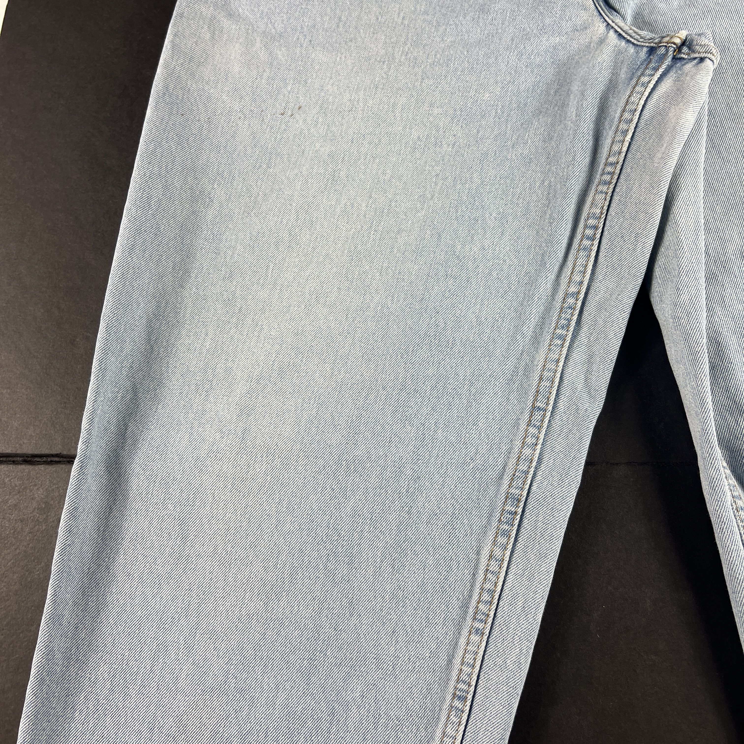 Levi's × Vintage Y2K Levi's Jeans 570 Baggy Light Blue Faded Cotton Denim Size US 38 / EU 54 - 6 Thumbnail