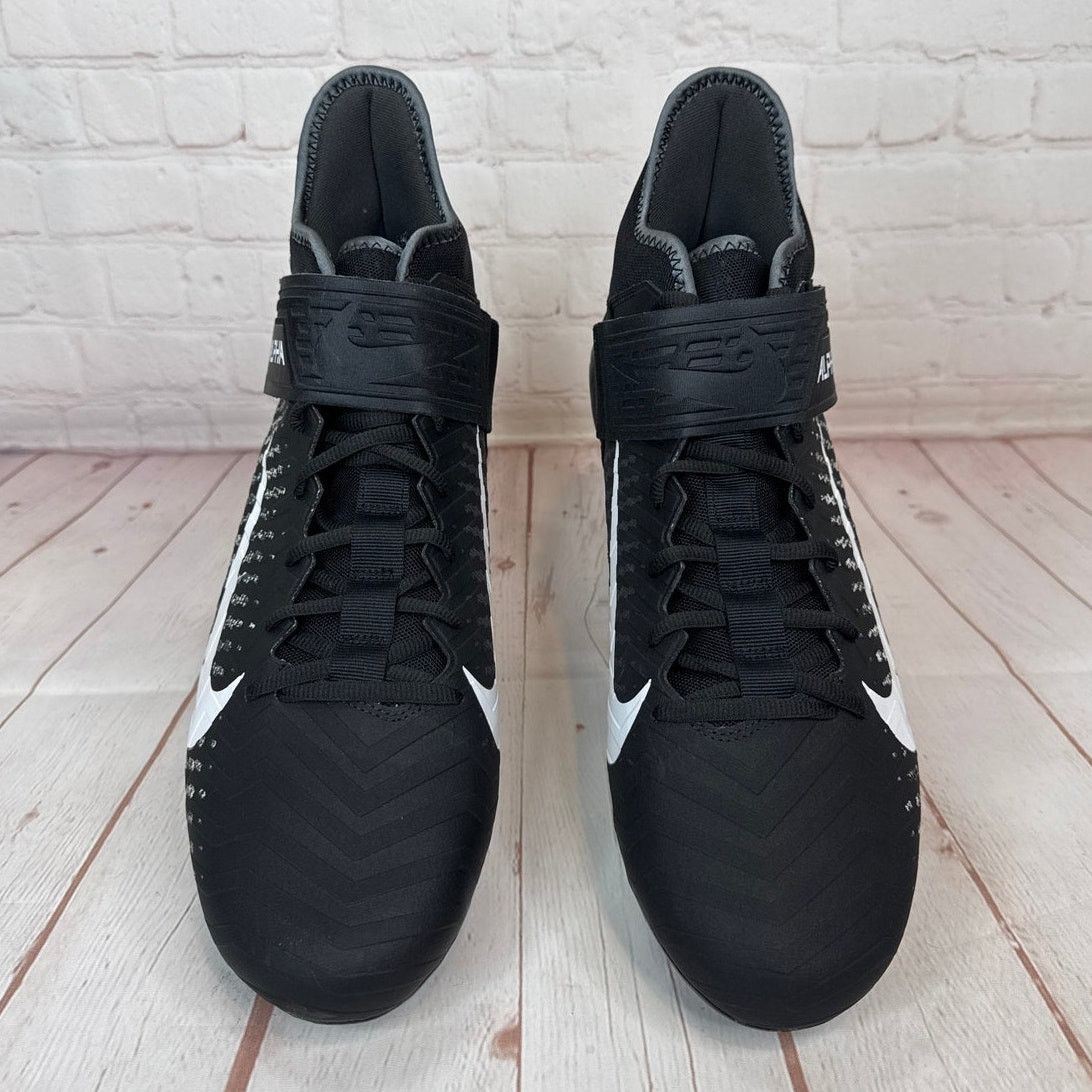 Nike Nike Alpha Menace Pro 2 Mid Black White Football Cleats Size US 13 / EU 46 - 7 Thumbnail