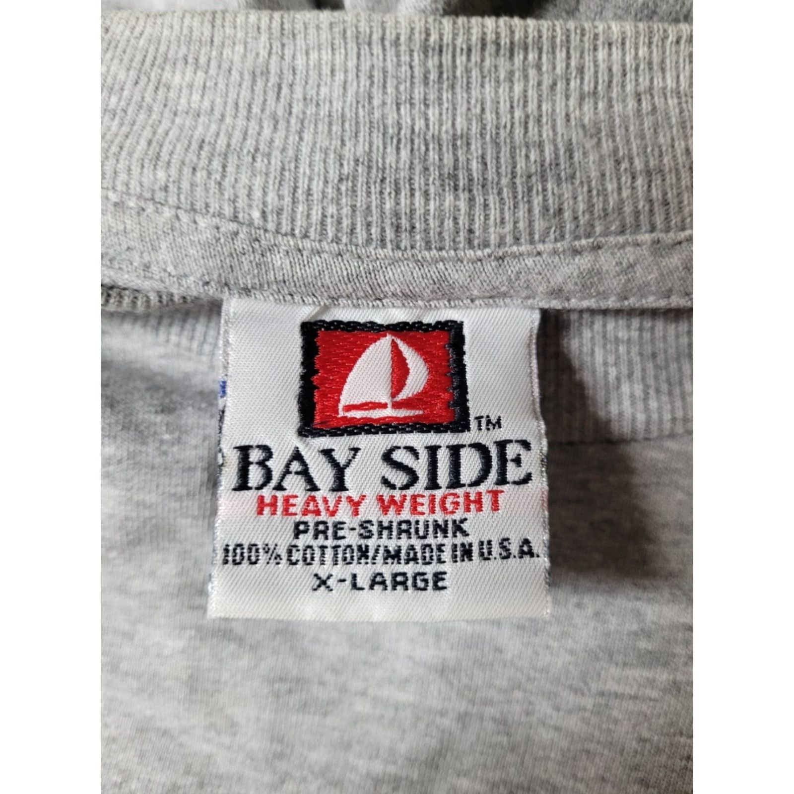Vintage VINTAGE Bayside T Shirt 1998 XL Gray White Water Rafting Pigeon River Outdoor Kayak Mens Size US XL / EU 56 / 4 - 3 Thumbnail