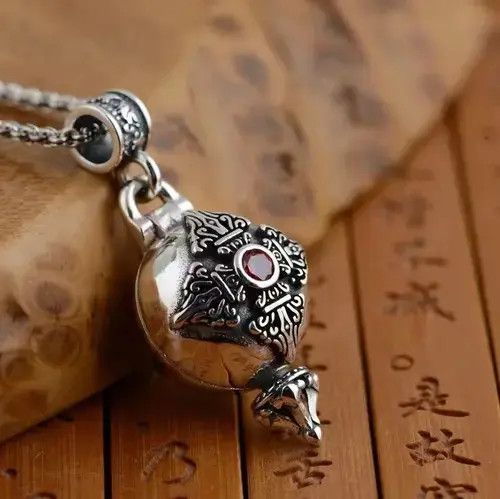 Jewelry x Vintage Cross Can Be Opened Necklace in Silver, Men's