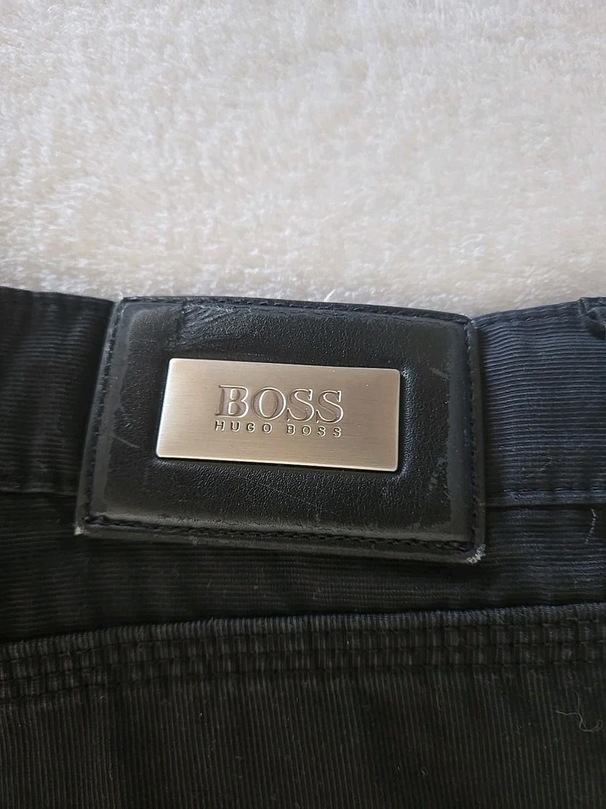 Hugo Boss HUGO BOSS Black Alabama Straight Leg 100% Cotton Pants 36x32 Size US 36 / EU 52 - 2 Thumbnail