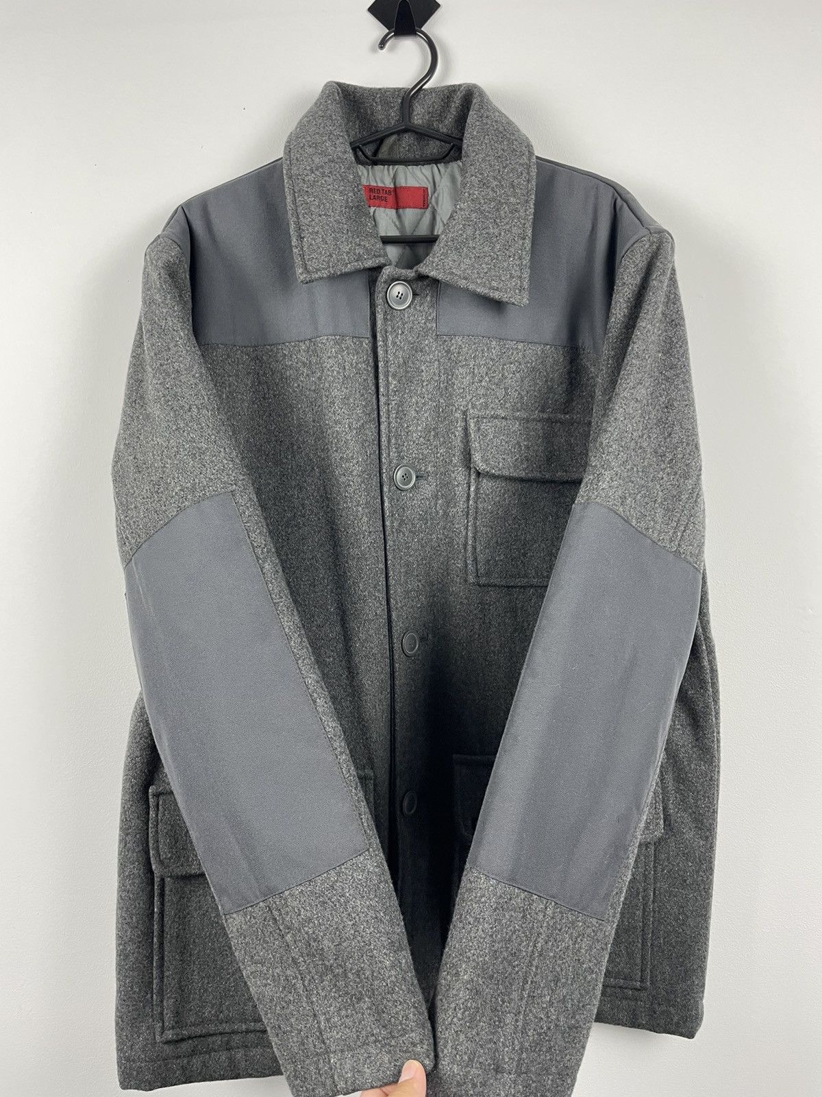 Japanese Brand × Levi's × Levi's Vintage Clothing Levi’s Red Tab Vintage Wool Work Jacket Grey Korea Coat Size US L / EU 52-54 / 3 - 4 Thumbnail