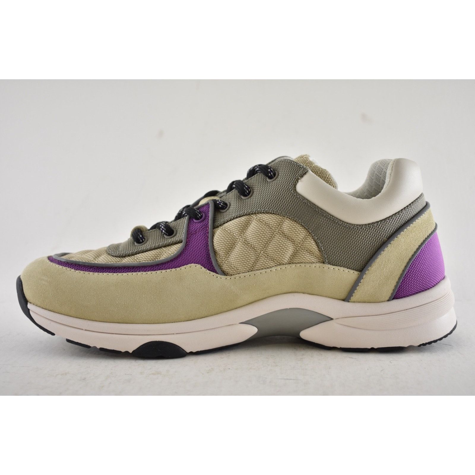 Chanel Mens Suede CC Logo Low Top Trainer Sneaker Size US 11 / EU 44 - 9 Thumbnail