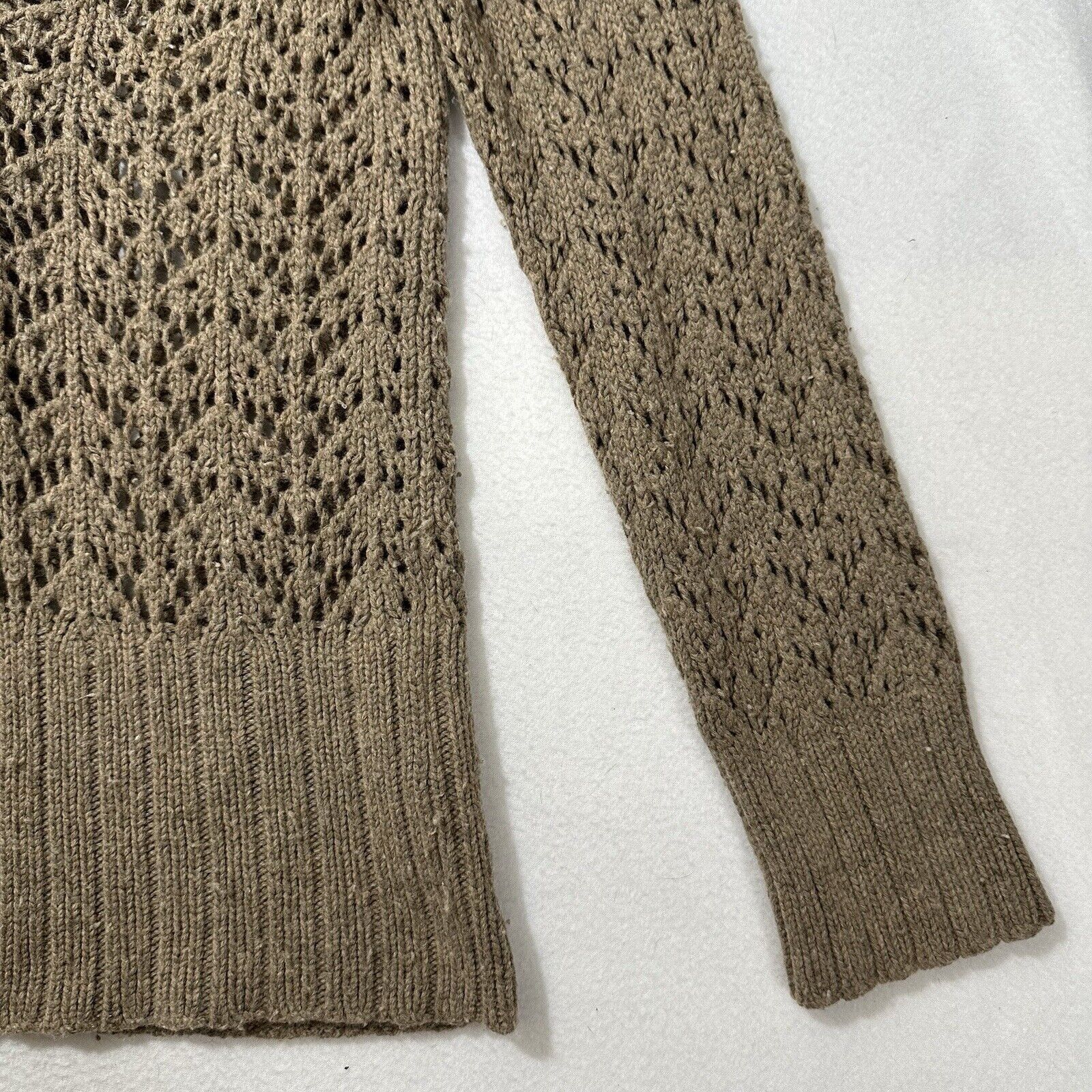 Old Navy Old Navy Large Lambs Wool Angora Cardigan Sweater Knit Beige Size L / US 10 / IT 46 - 7 Thumbnail