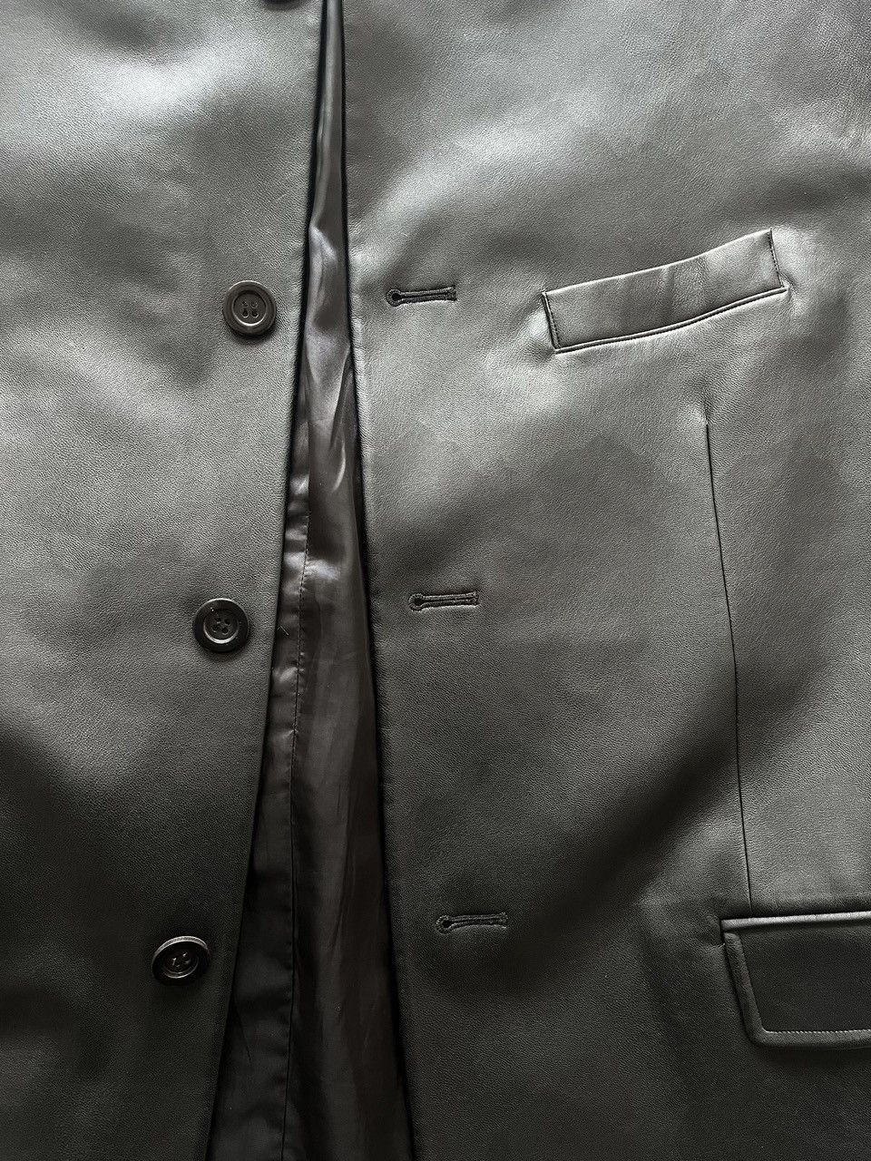 Other Untitled Collective New York - Rare Faux Leather Jacket (L) Size US L / EU 52-54 / 3 - 4 Thumbnail