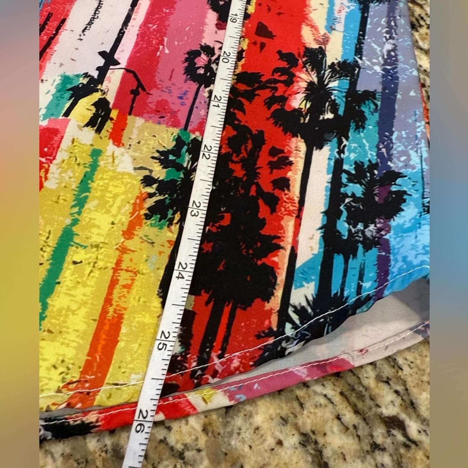 THE GIGI GIGIO Italia tropical palm tree short sleeve shirt 36/SM Size US S / EU 44-46 / 1 - 6 Thumbnail