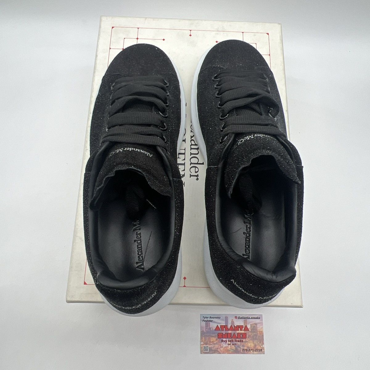 Alexander McQueen Alexander McQueen black white glitter Size US 8.5 / EU 41-42 - 7 Thumbnail