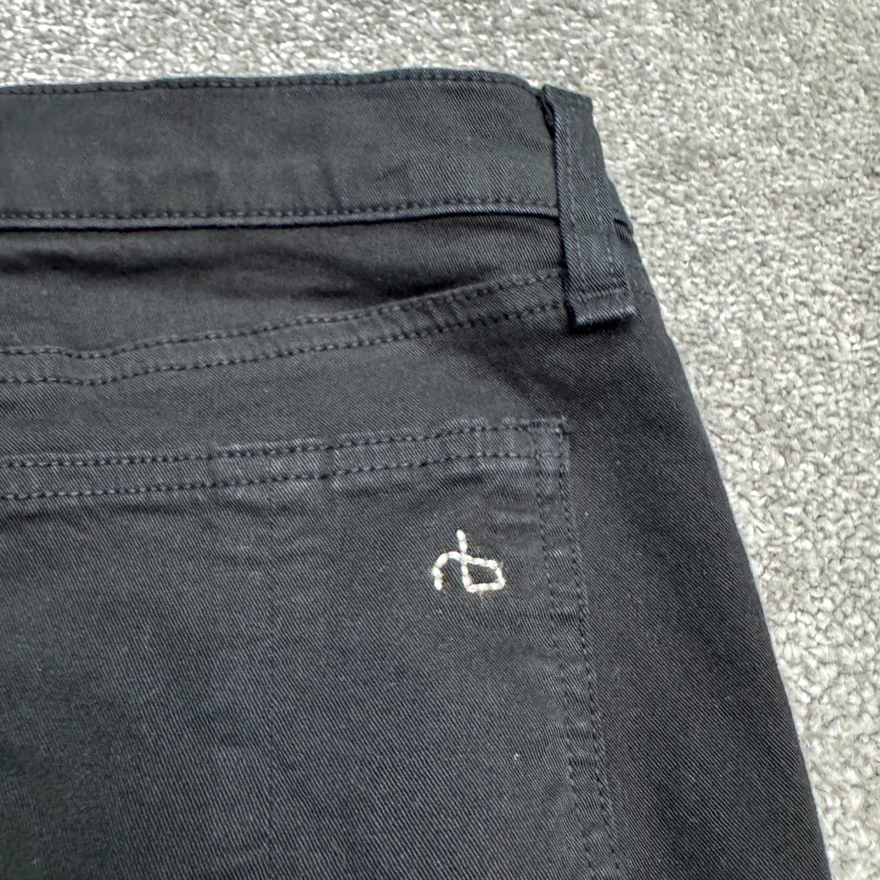 Rag & Bone Rag & Bone Jeans Womens 26 Black Mid Rise Skinny Denim Ankle Zip Stretch Casual Size 26" / US 2 / IT 38 - 4 Thumbnail
