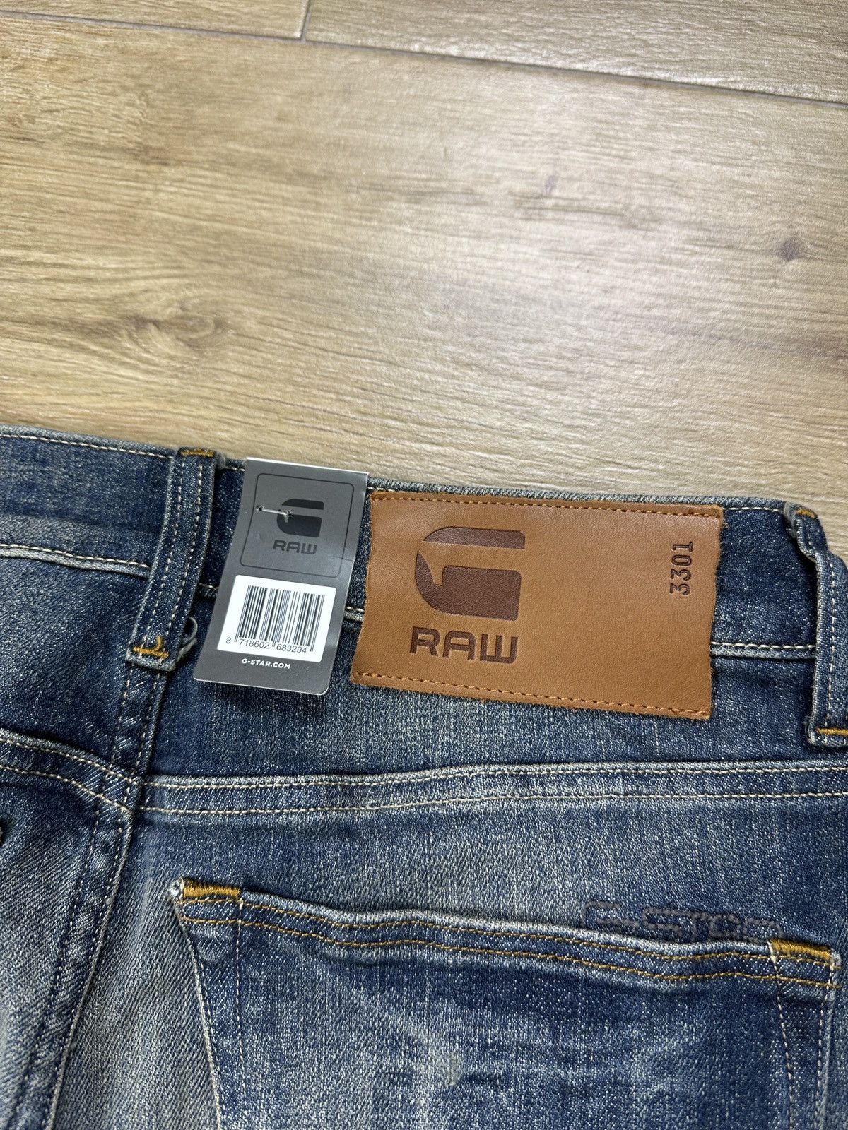 G-Star NEW🏷️ G-Star Raw 3301 Slim Denim Jeans Size US 29 - 10 Thumbnail