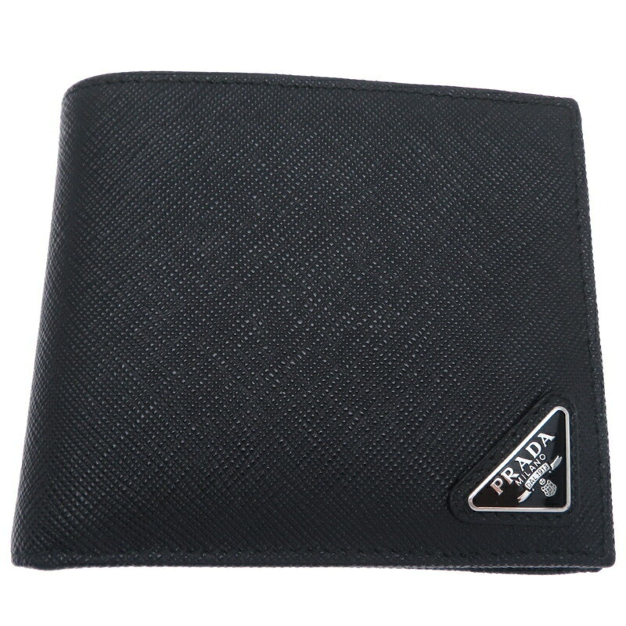 Prada Prada Men's Bi-fold Wallet 2M0738 Saffiano Leather Nero Size ONE SIZE - 1 Thumbnail