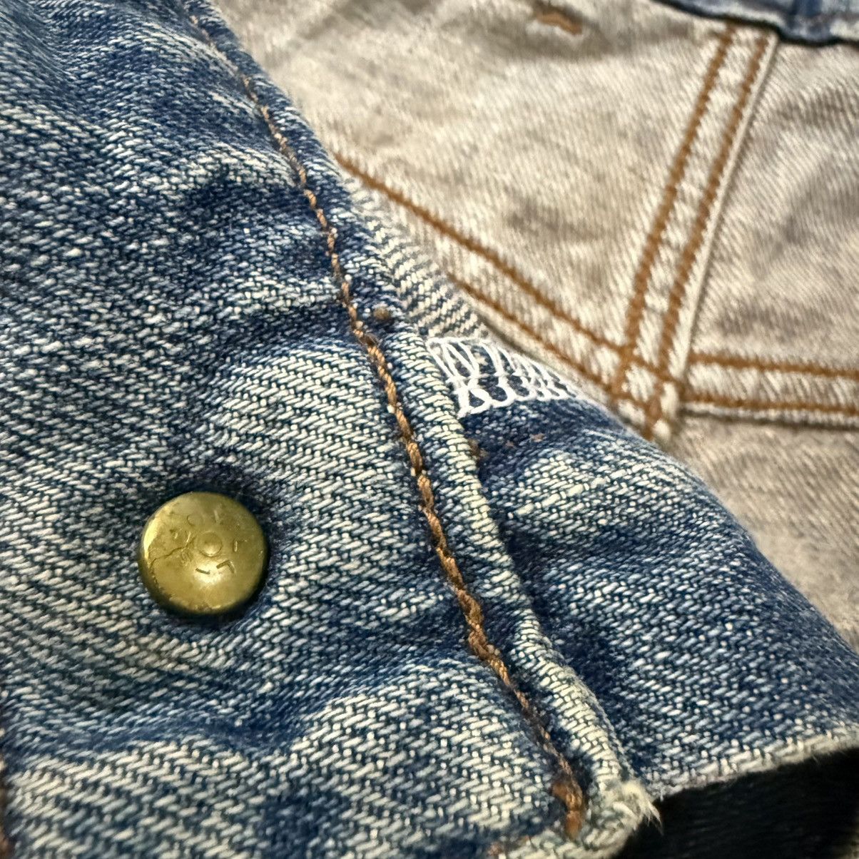 Big John 🔥🇯🇵 Vintage 80s Big Size Distressed Denim Size US 44 / EU 60 - 11 Thumbnail