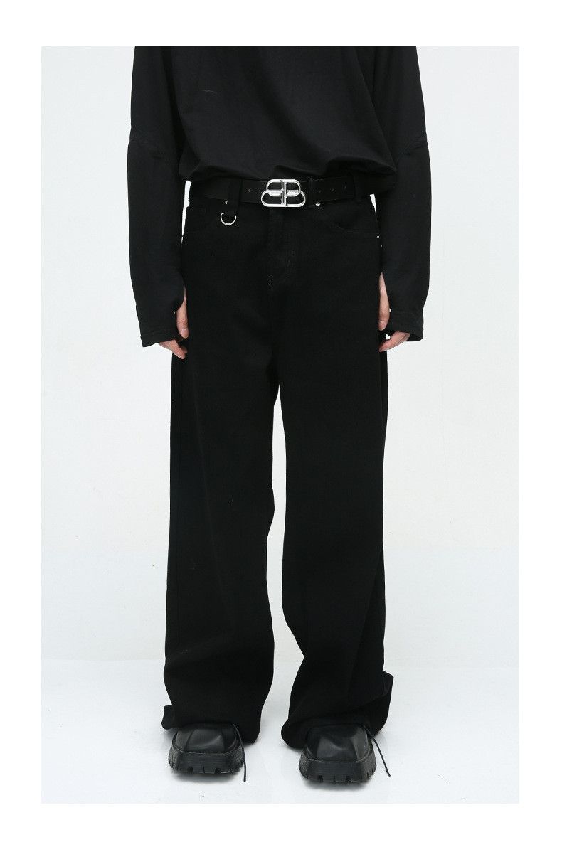 Japanese Brand American high street simple style black loose casual jeans Size US 32 / EU 48 - 1 Thumbnail